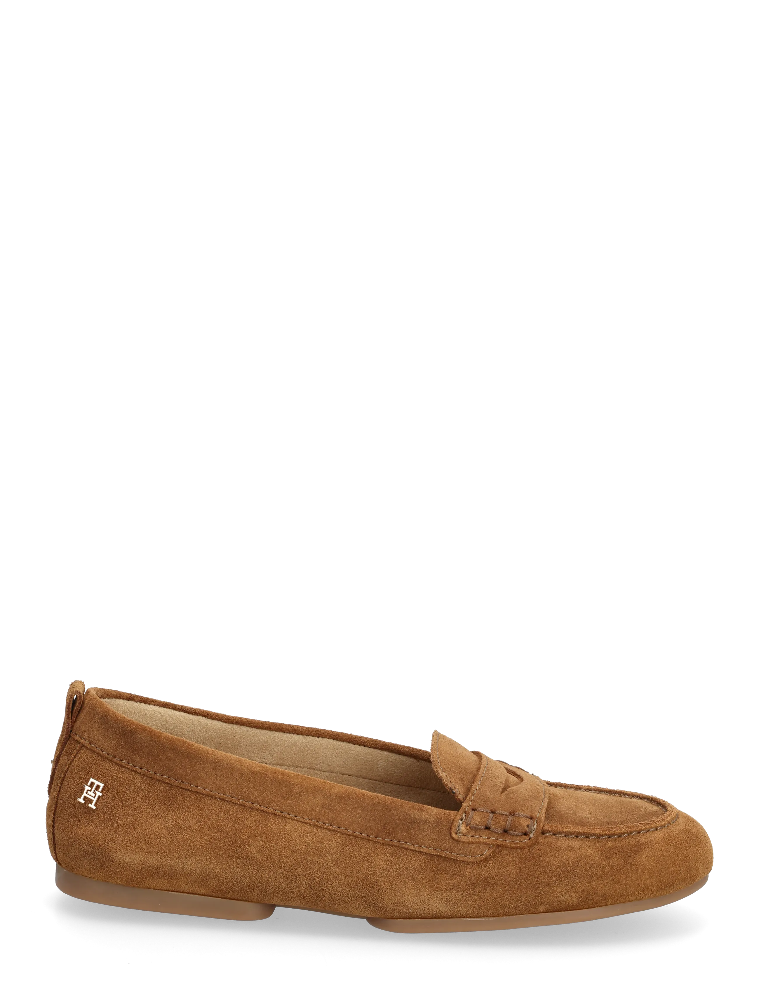 Tommy Hilfiger - TH FLEX SUEDE LOAFER BALLERINA - mados tendencijos - desert khaki - 1
