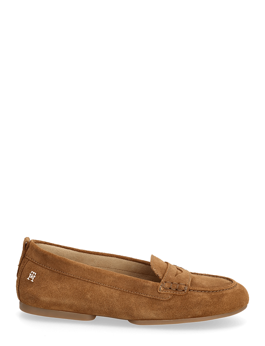 Tommy Hilfiger - TH FLEX SUEDE LOAFER BALLERINA - mados tendencijos - desert khaki - 1