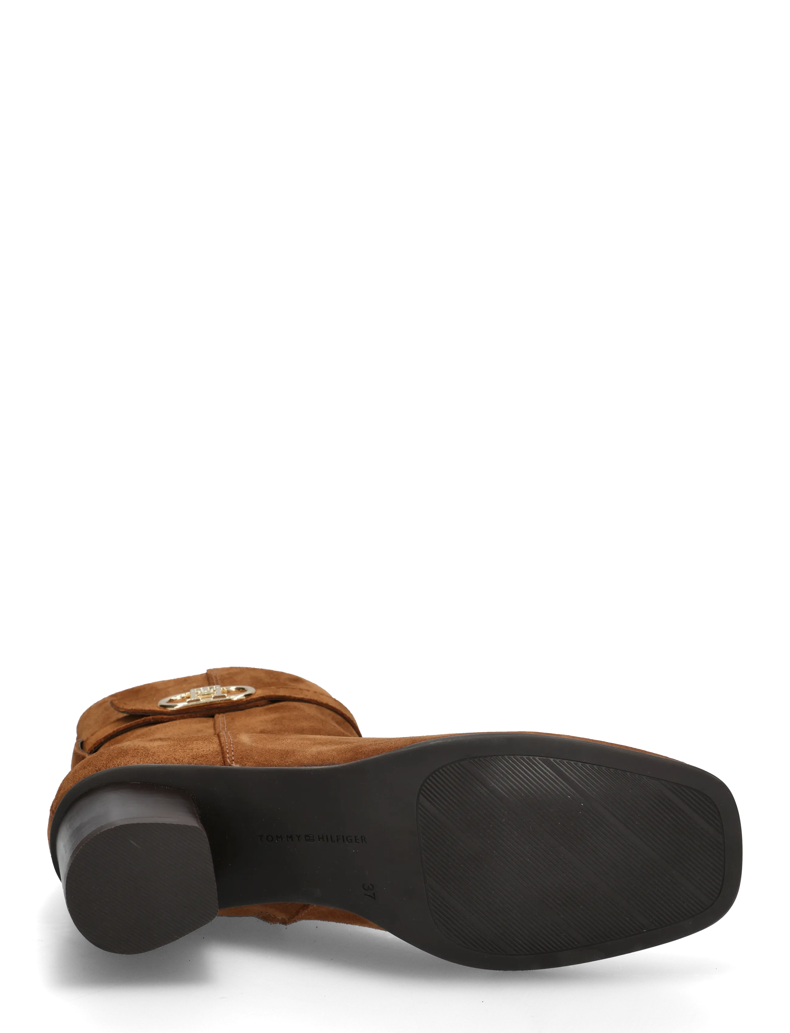 Tommy Hilfiger - TH STRAP SUEDE BLOCK HEEL BOOT - stövletter - ginger clay - 4