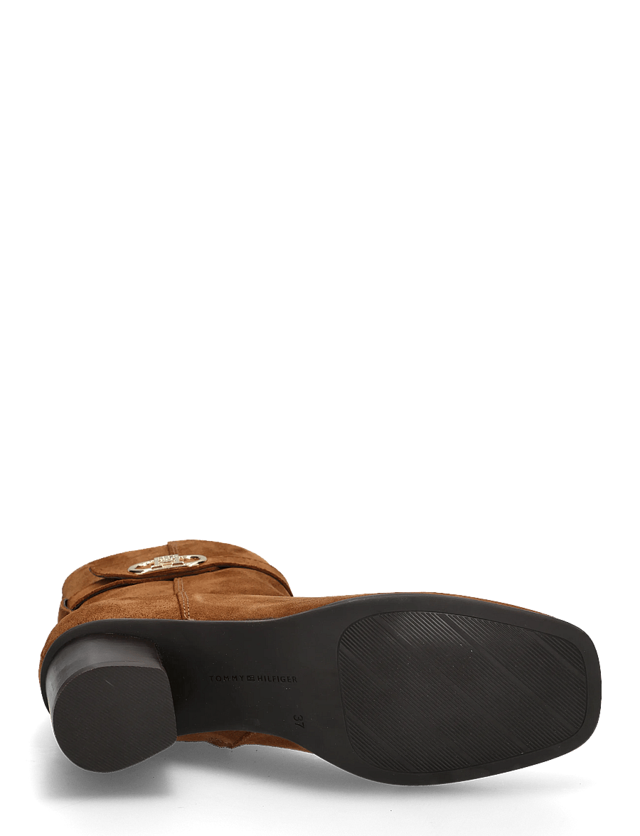 Tommy Hilfiger - TH STRAP SUEDE BLOCK HEEL BOOT - stövletter - ginger clay - 4