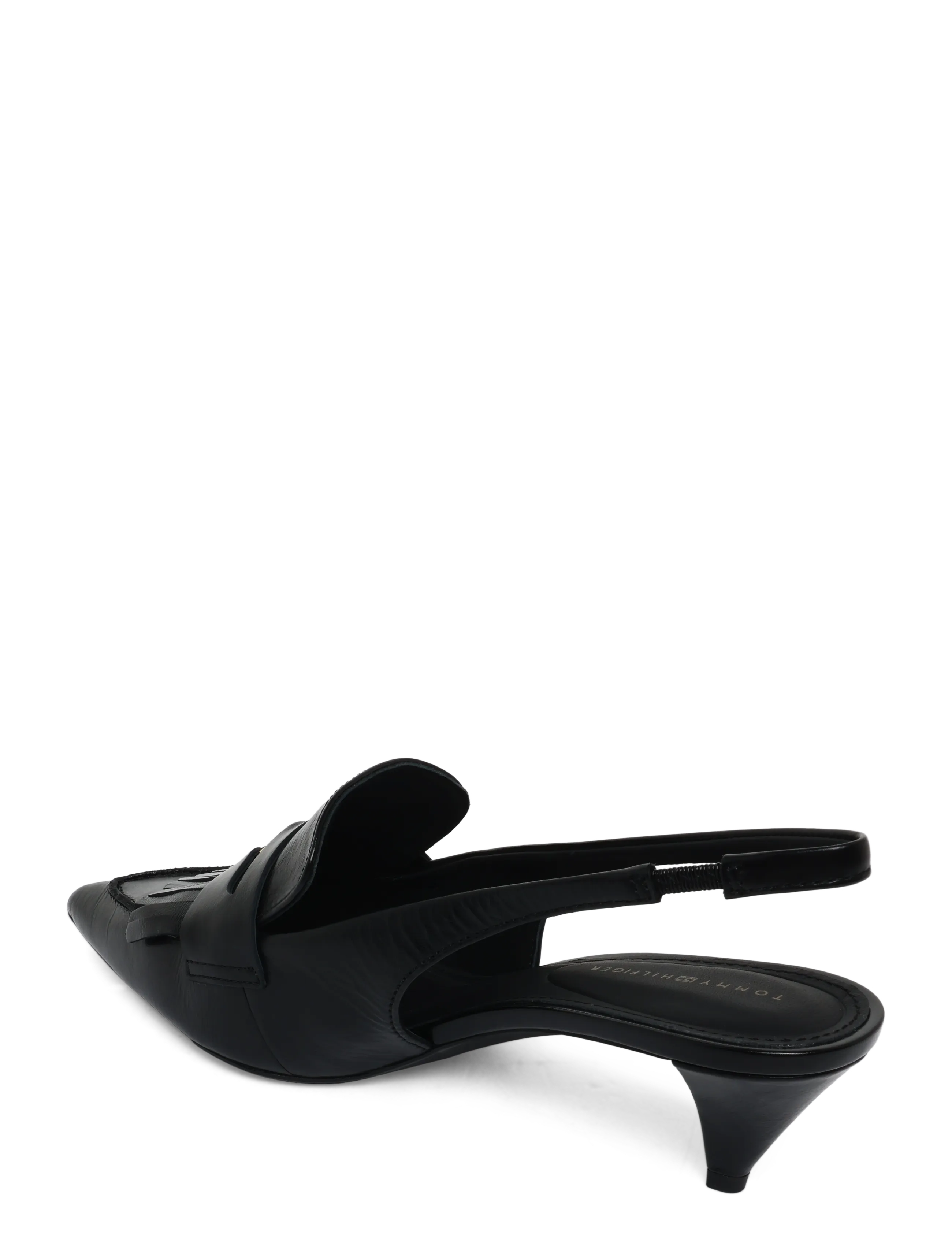Tommy Hilfiger - TH PENNY BAR POINTY SLING BACK - slingbacks mit absatz - black - 1