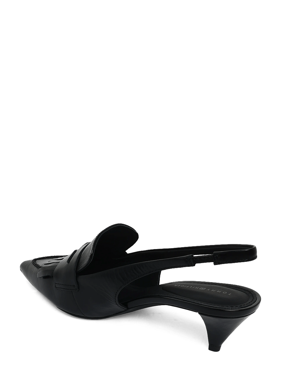 Tommy Hilfiger - TH PENNY BAR POINTY SLING BACK - heeled slingbacks - black - 1