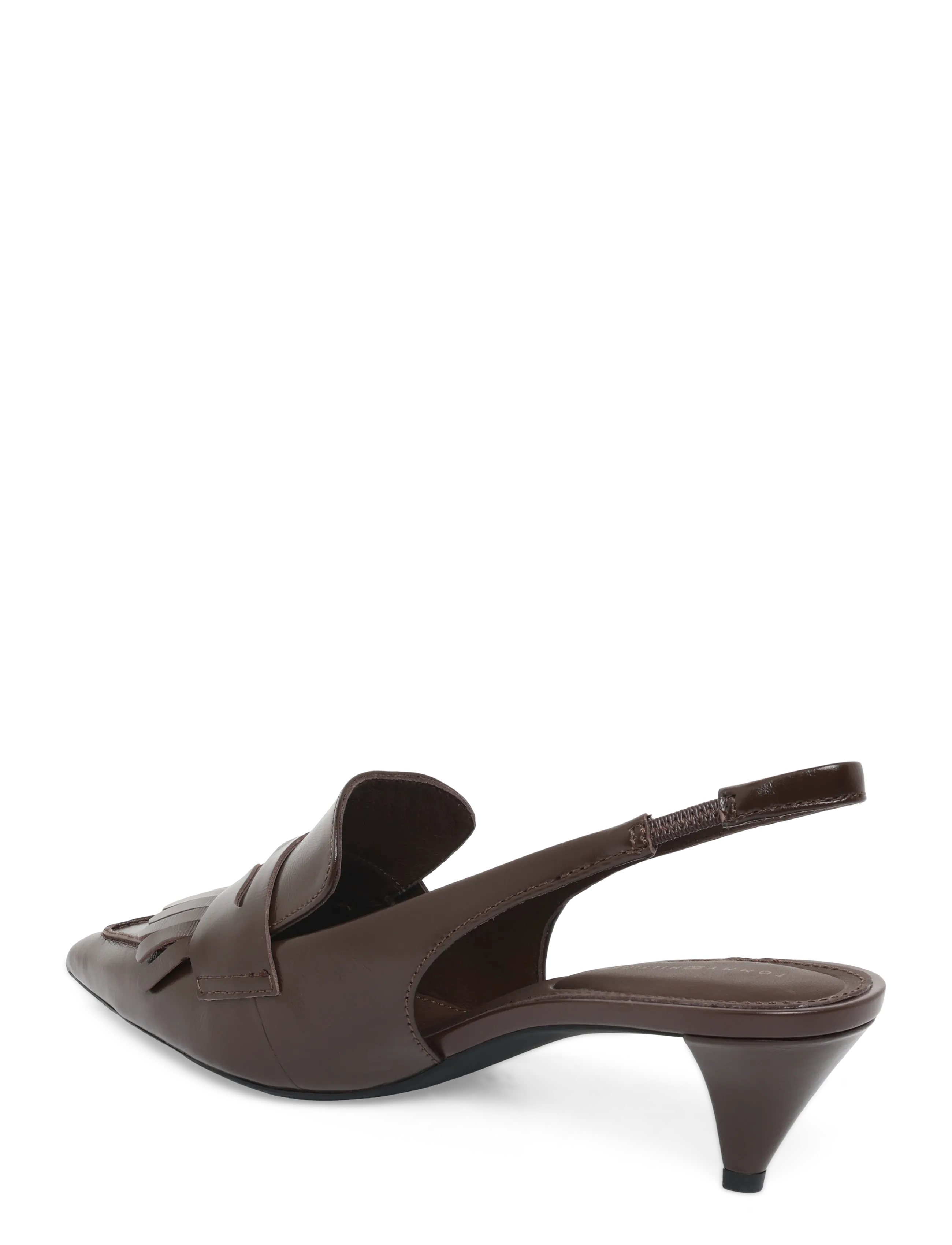 Tommy Hilfiger - TH PENNY BAR POINTY SLING BACK - högklackade slingbacks - cocoa - 1