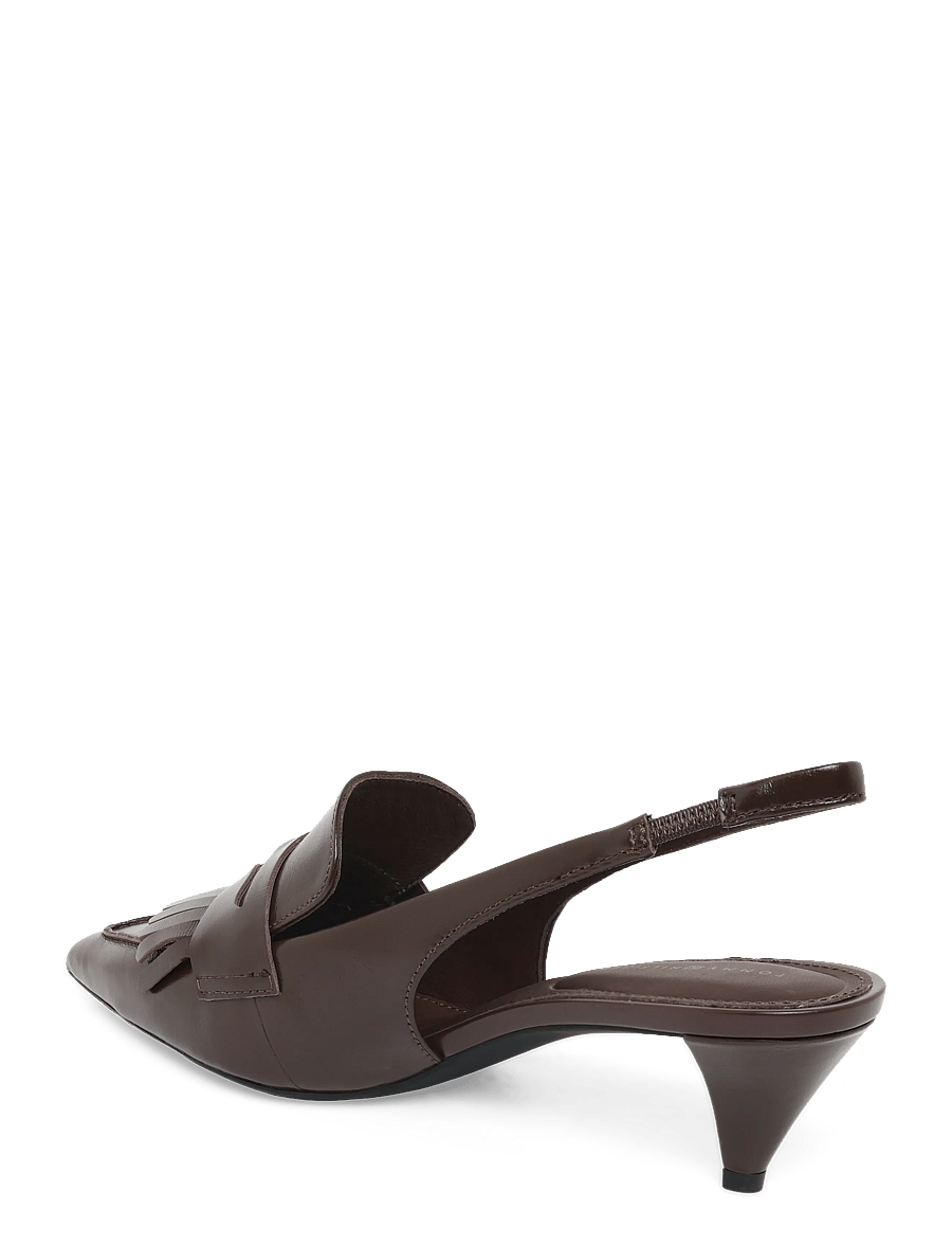 Tommy Hilfiger - TH PENNY BAR POINTY SLING BACK - slingbacks mit absatz - cocoa - 1