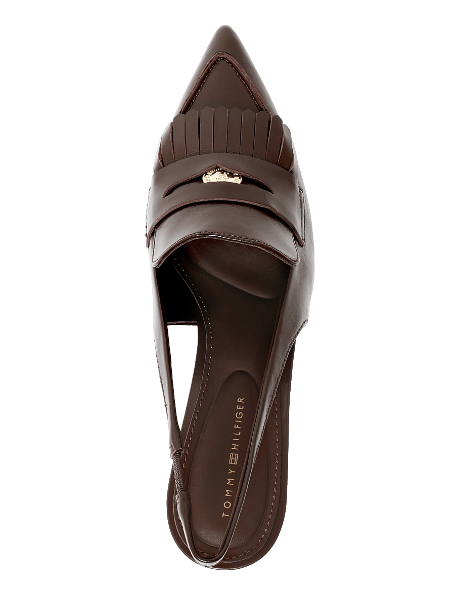 Tommy Hilfiger - TH PENNY BAR POINTY SLING BACK - slingbacks mit absatz - cocoa - 3