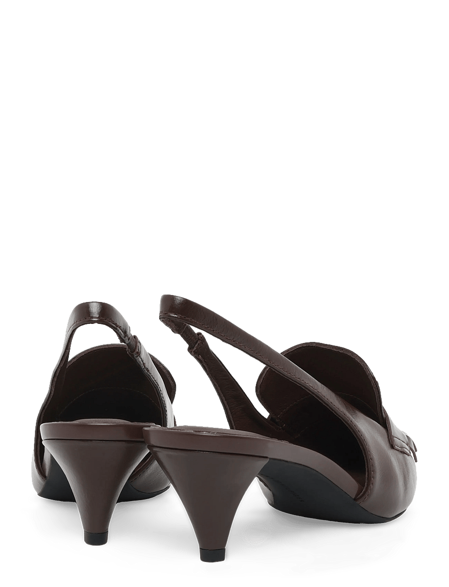 Tommy Hilfiger - TH PENNY BAR POINTY SLING BACK - slingbacks mit absatz - cocoa - 4