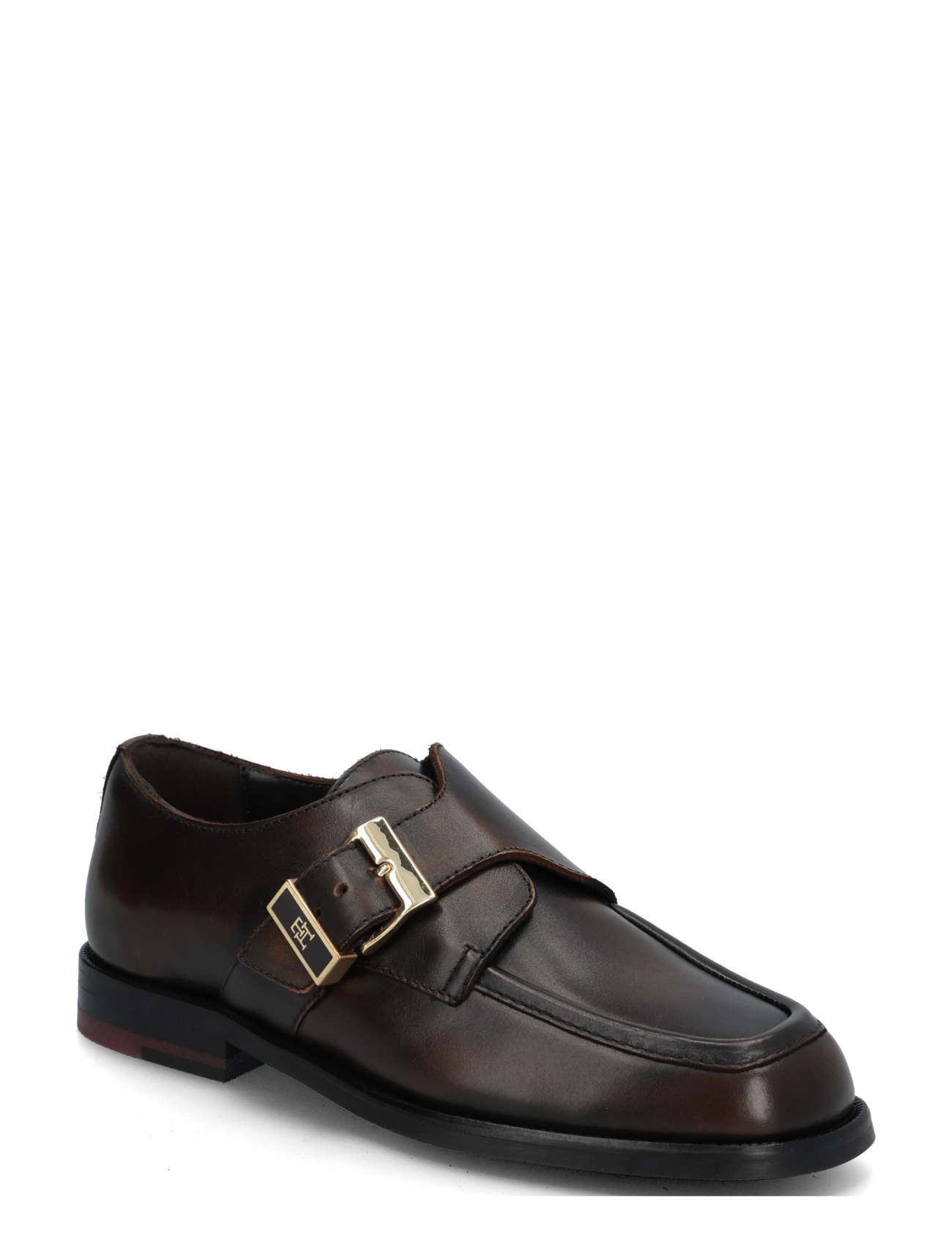 Tommy Hilfiger TH BUCKLE MOC TOE LOAFERS - Loafers - BRUSHED BROWN / brown