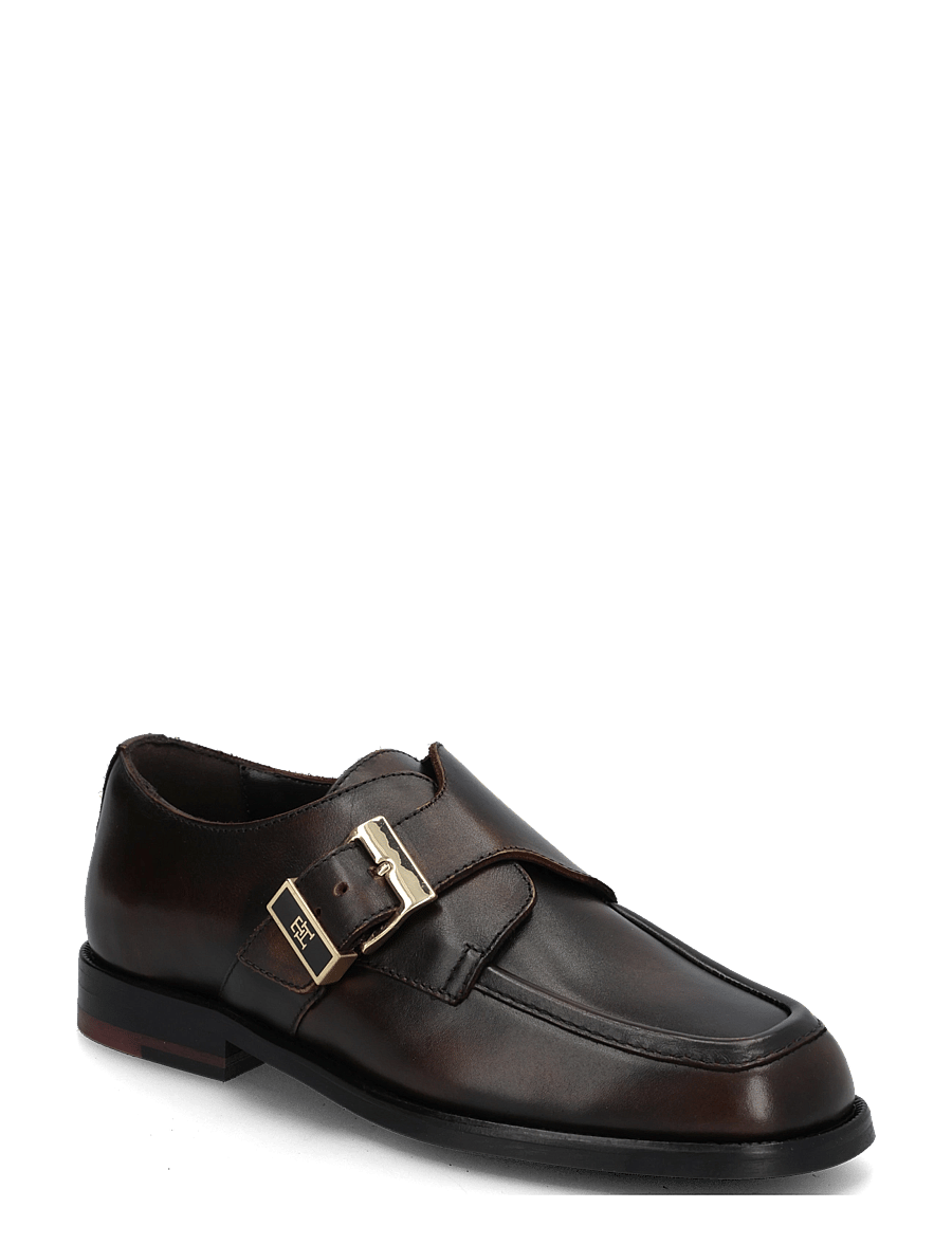 Tommy Hilfiger - TH BUCKLE MOC TOE LOAFERS - mode trends - brushed brown - 0