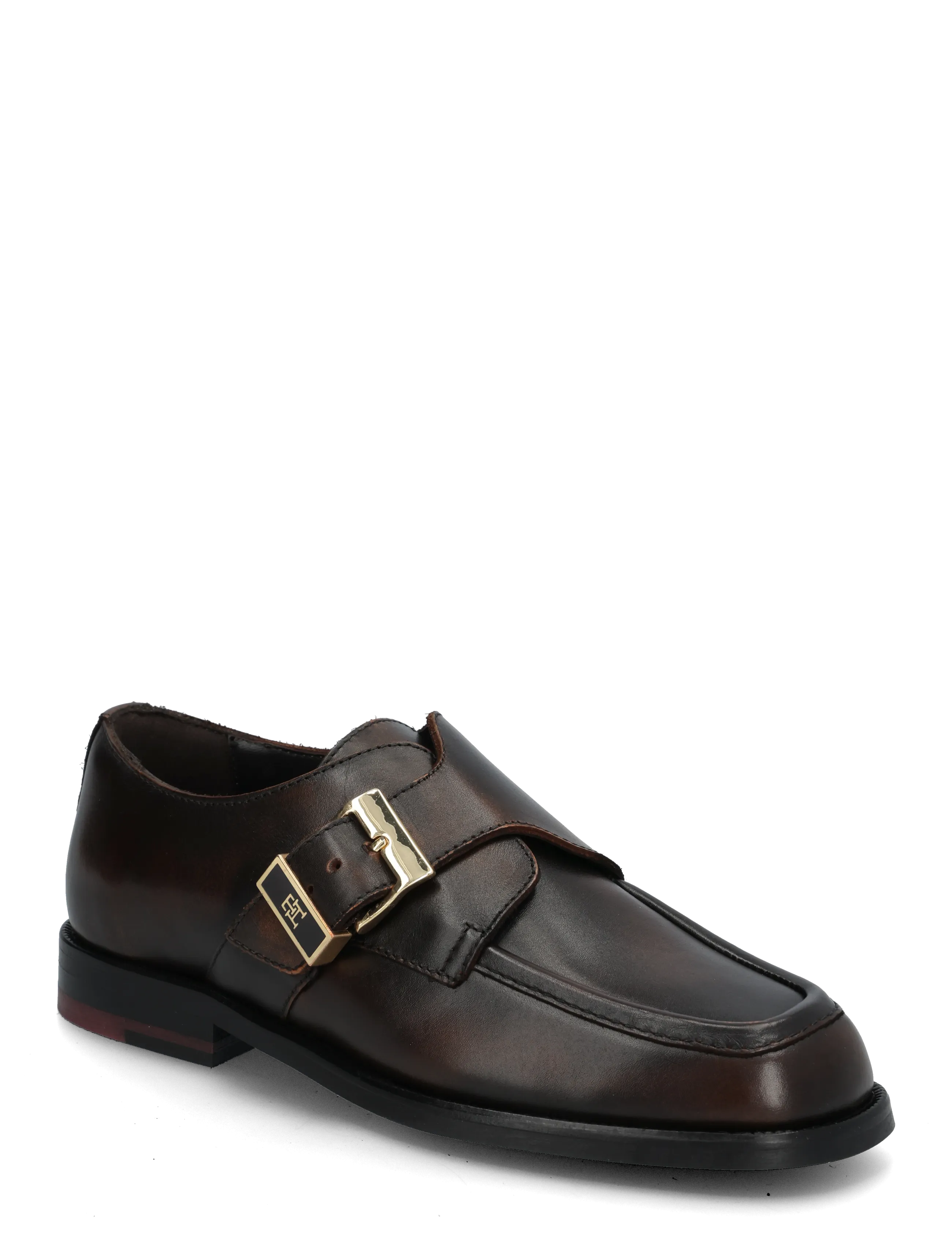 Tommy Hilfiger TH BUCKLE MOC TOE LOAFERS - Jalanõud - BRUSHED BROWN / brown