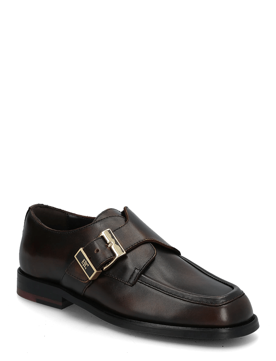 Tommy Hilfiger - TH BUCKLE MOC TOE LOAFERS - mode trends - brushed brown - 0