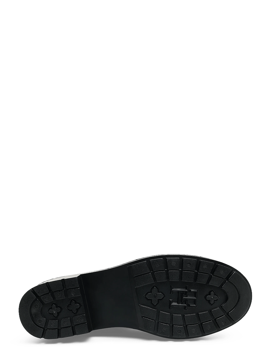 Tommy Hilfiger - TH BUCKLE GLOSSY ANKLE RAIN BOOT - stiefeletten mit absatz - black - 4