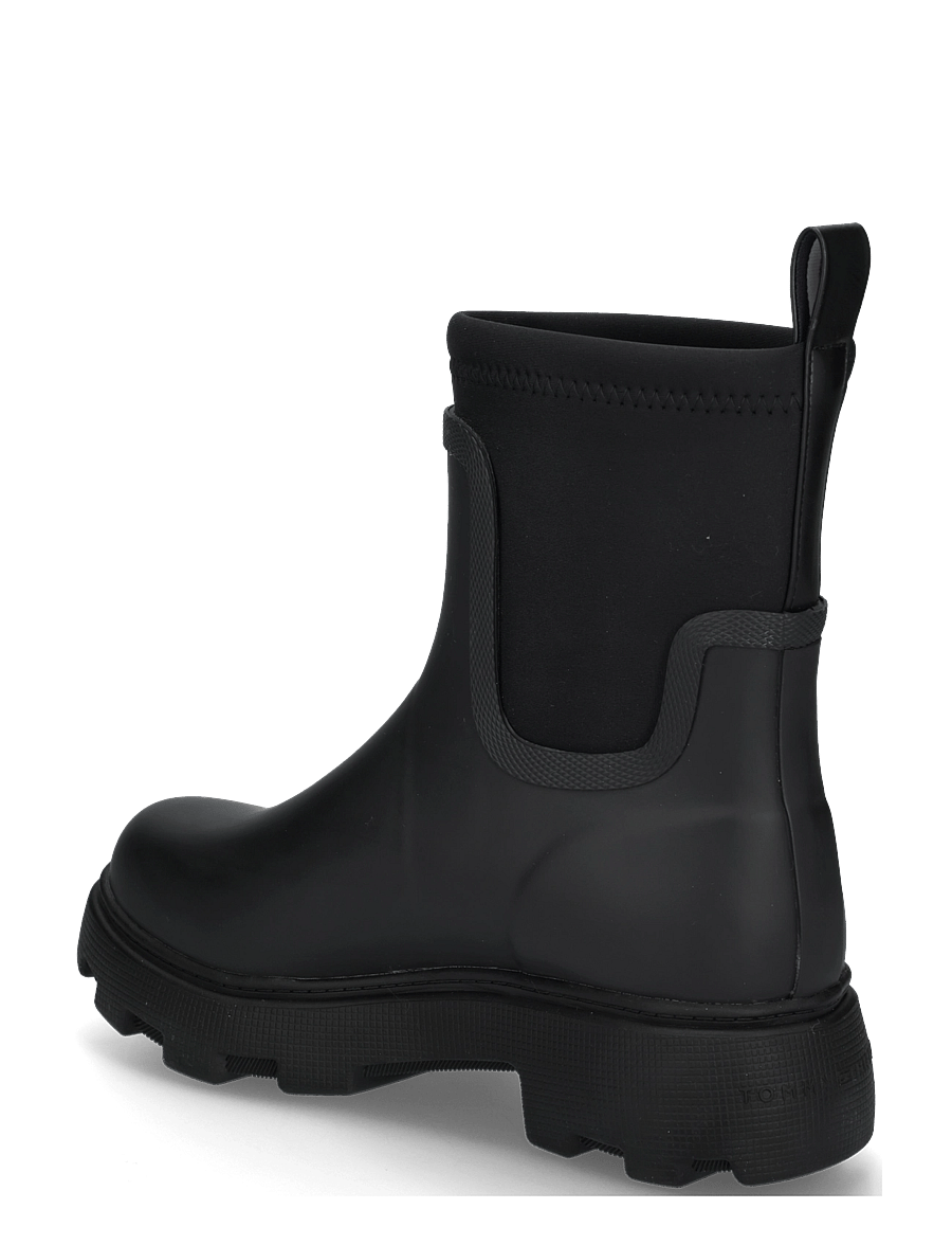 Tommy Hilfiger - TH STAMP WARM ANKLE RAIN BOOT - everyday style - black - 1