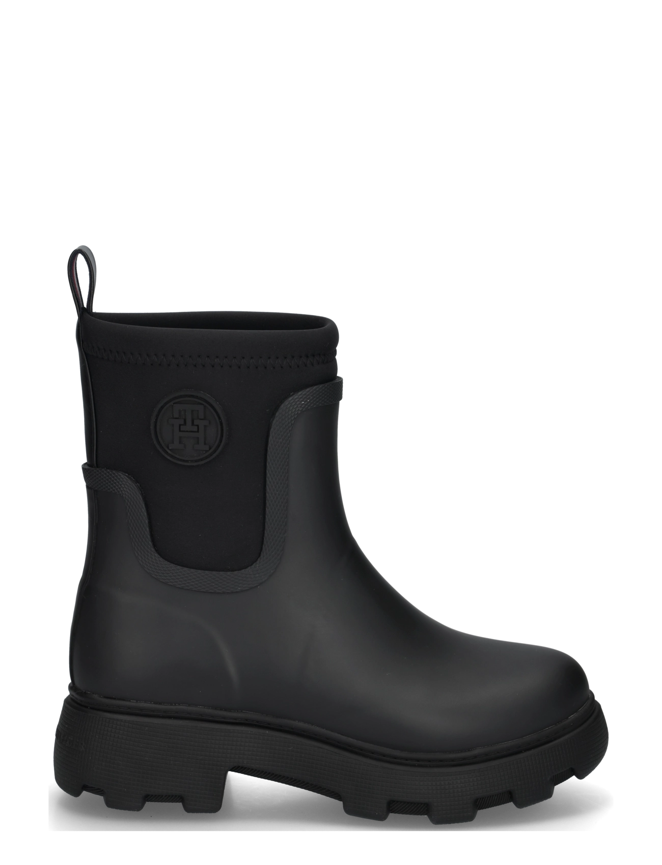 Tommy Hilfiger - TH STAMP WARM ANKLE RAIN BOOT - everyday style - black - 2