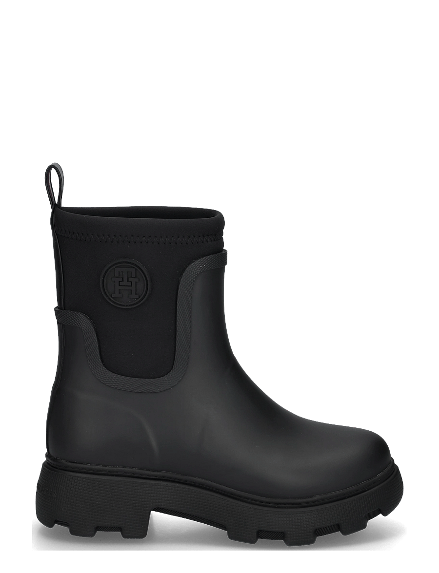 Tommy Hilfiger - TH STAMP WARM ANKLE RAIN BOOT - everyday style - black - 2