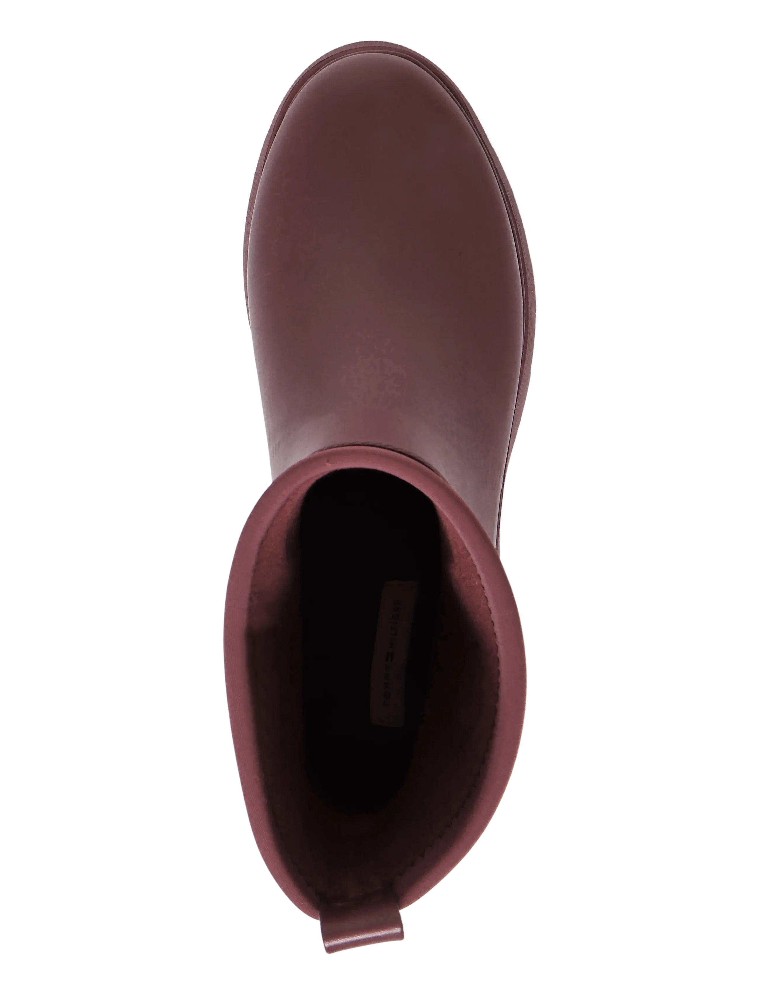 Tommy Hilfiger - TH STAMP WARM ANKLE RAIN BOOT - rain boots - oxblood - 3