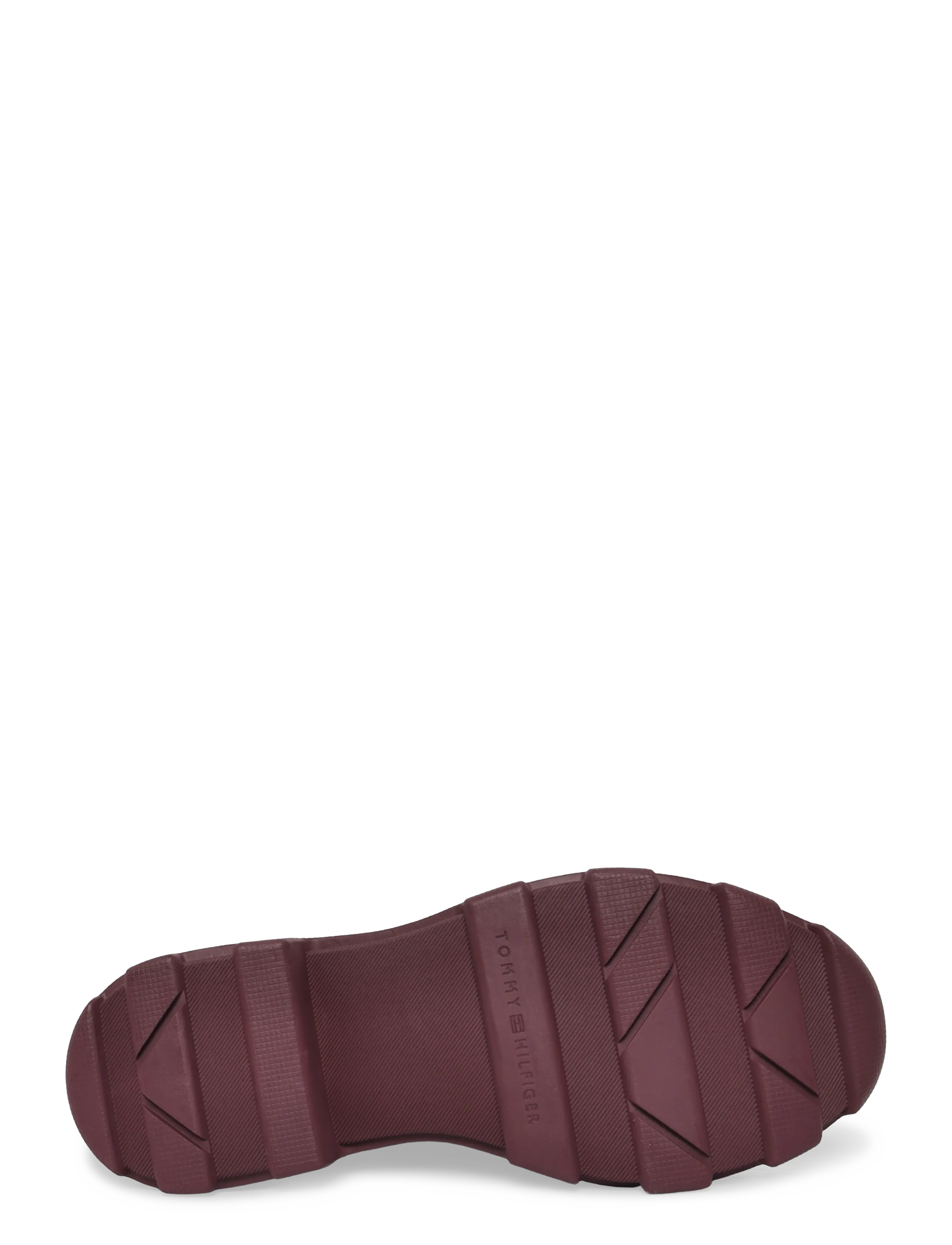 Tommy Hilfiger - TH STAMP WARM ANKLE RAIN BOOT - rain boots - oxblood - 4