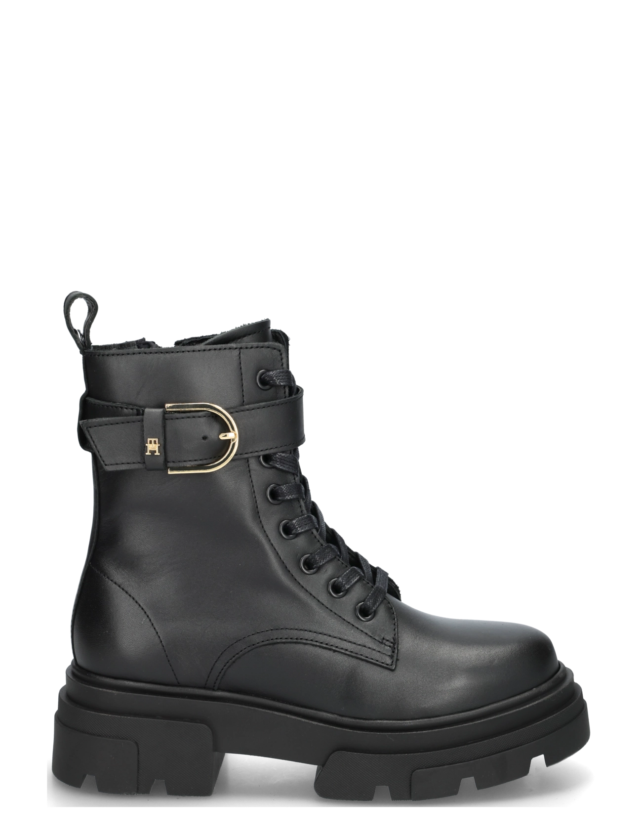 TOMMY HILFIGER Leather Th Buckled Lace-Up Boot kängor & boots dam – bild 3