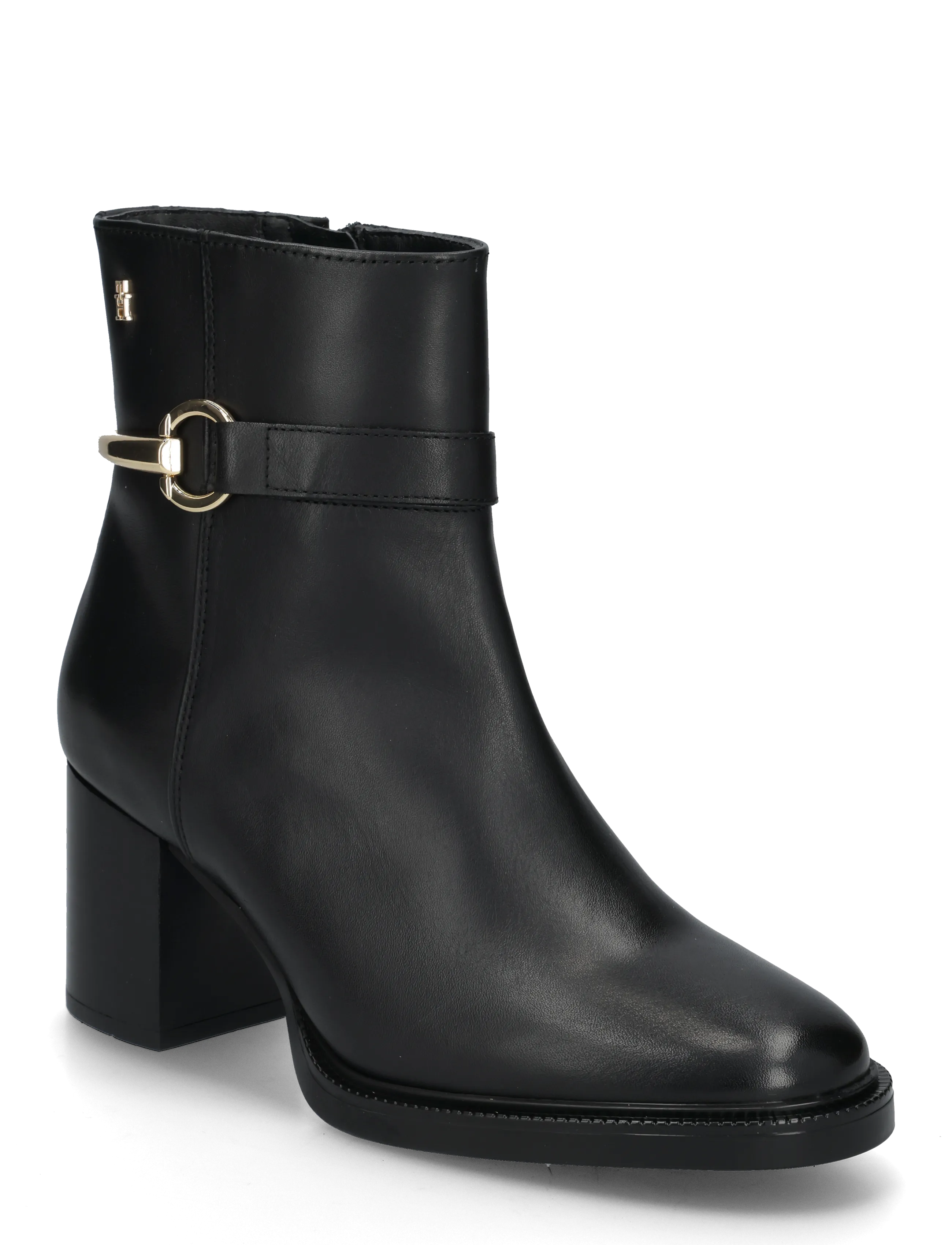 Tommy Hilfiger TH STUD HEEL RIDING ANKLE BOOT - Schuhe - BLACK / black