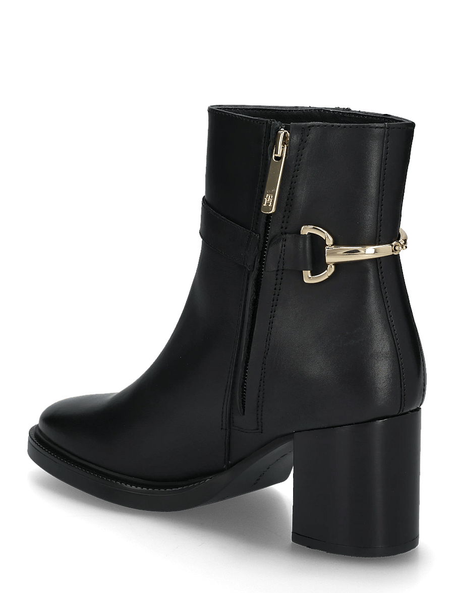 Tommy Hilfiger - TH STUD HEEL RIDING ANKLE BOOT - støvletter - black - 1