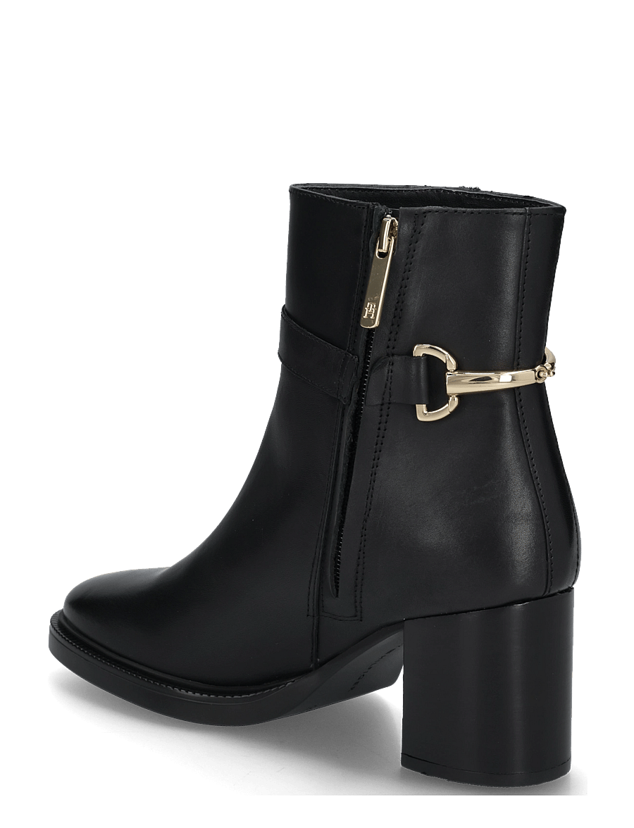 Tommy Hilfiger - TH STUD HEEL RIDING ANKLE BOOT - støvletter - black - 1