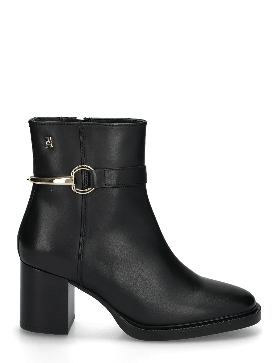 Tommy Hilfiger - TH STUD HEEL RIDING ANKLE BOOT - støvletter - black - 2