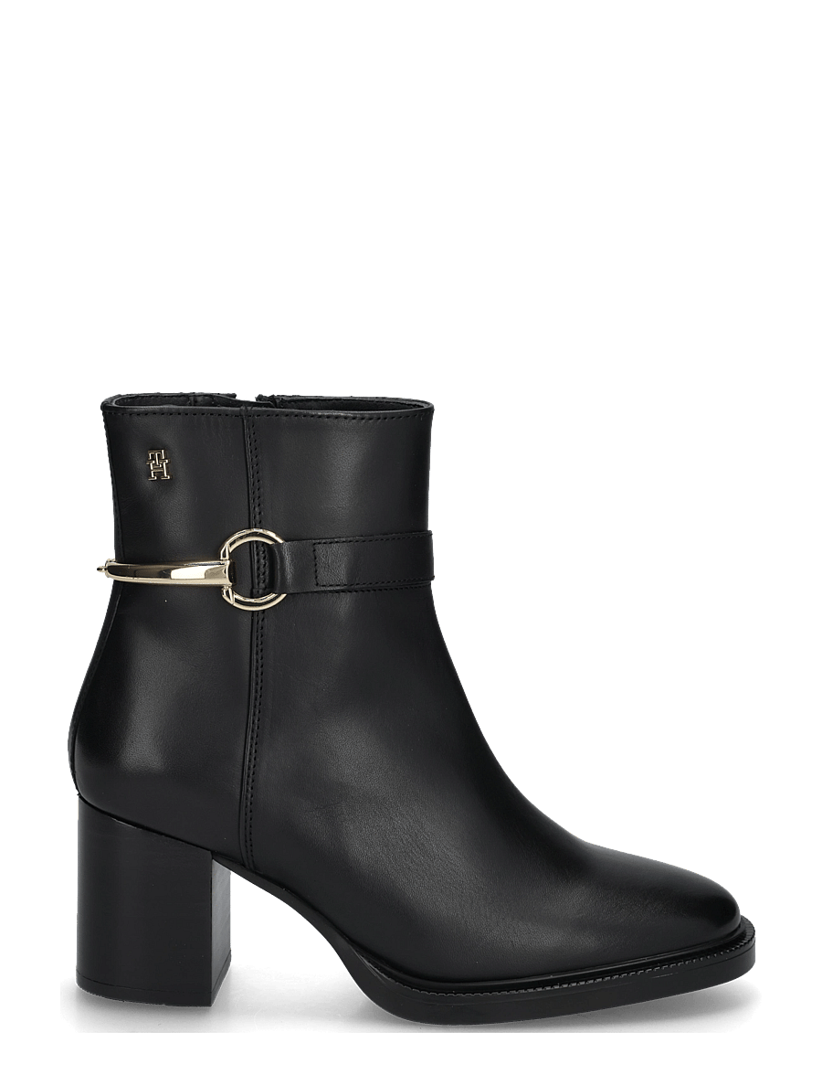 Tommy Hilfiger - TH STUD HEEL RIDING ANKLE BOOT - støvletter - black - 2