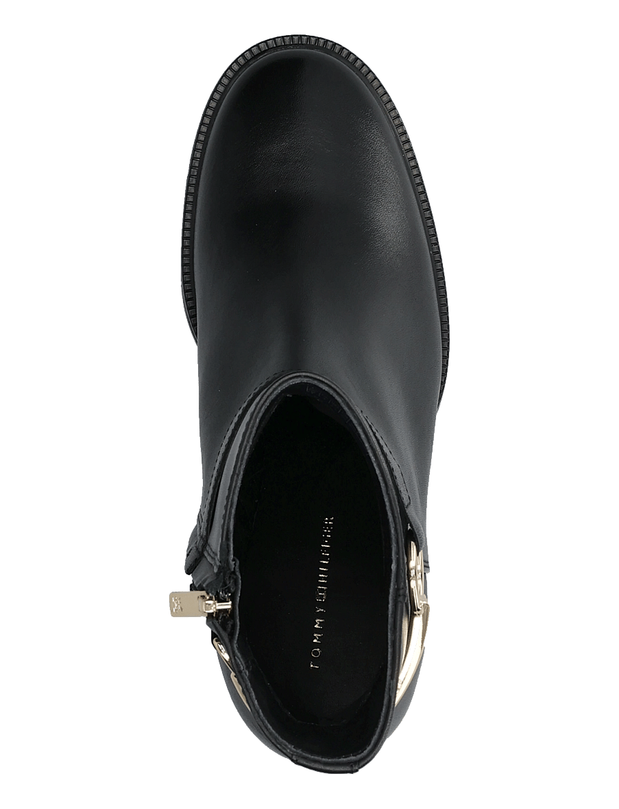 Tommy Hilfiger - TH STUD HEEL RIDING ANKLE BOOT - støvletter - black - 3