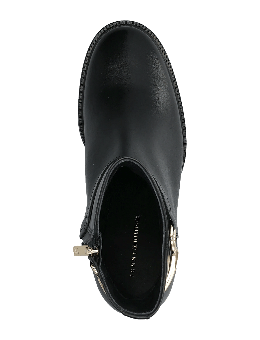 Tommy Hilfiger - TH STUD HEEL RIDING ANKLE BOOT - støvletter - black - 3