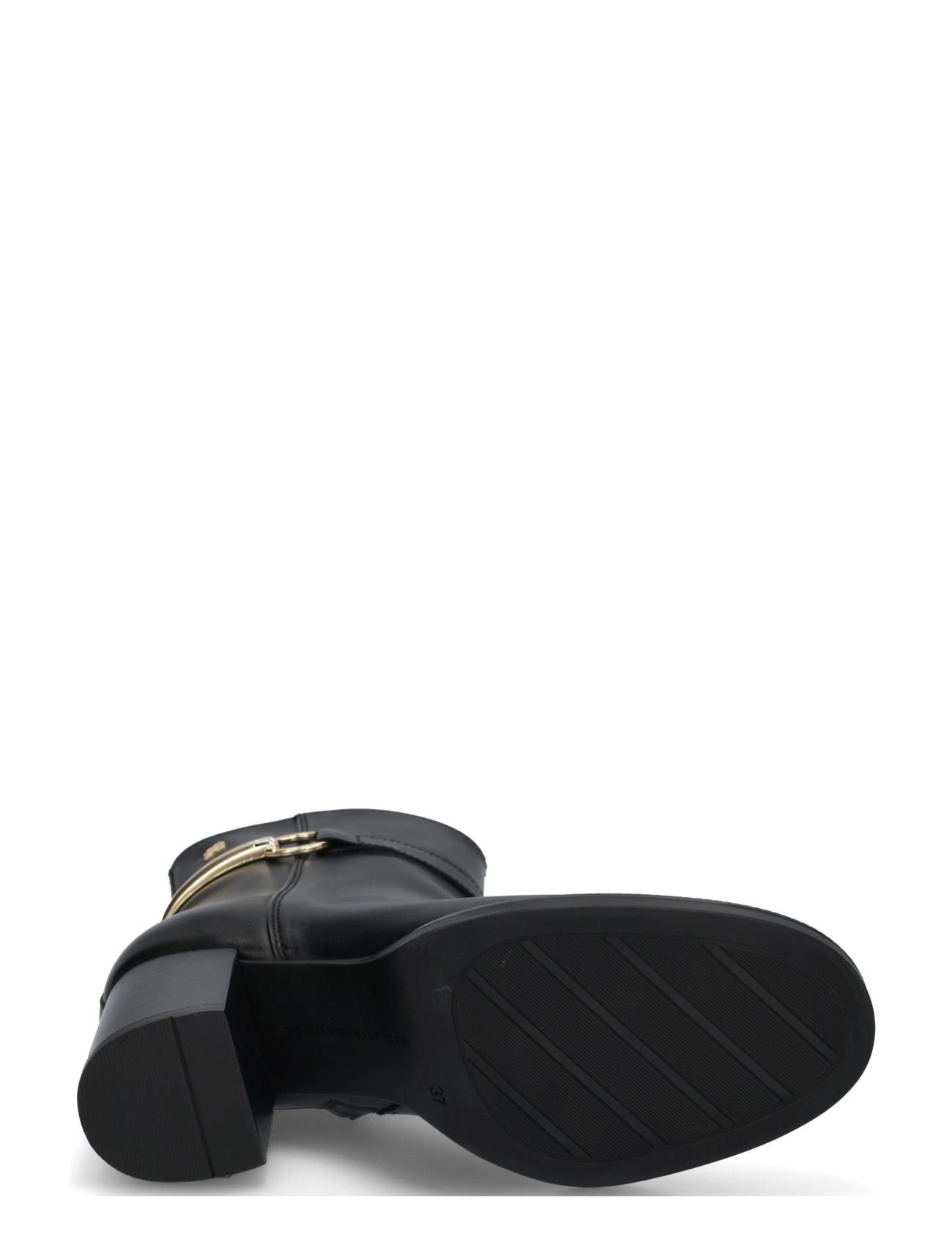Tommy Hilfiger - TH STUD HEEL RIDING ANKLE BOOT - støvletter - black - 4