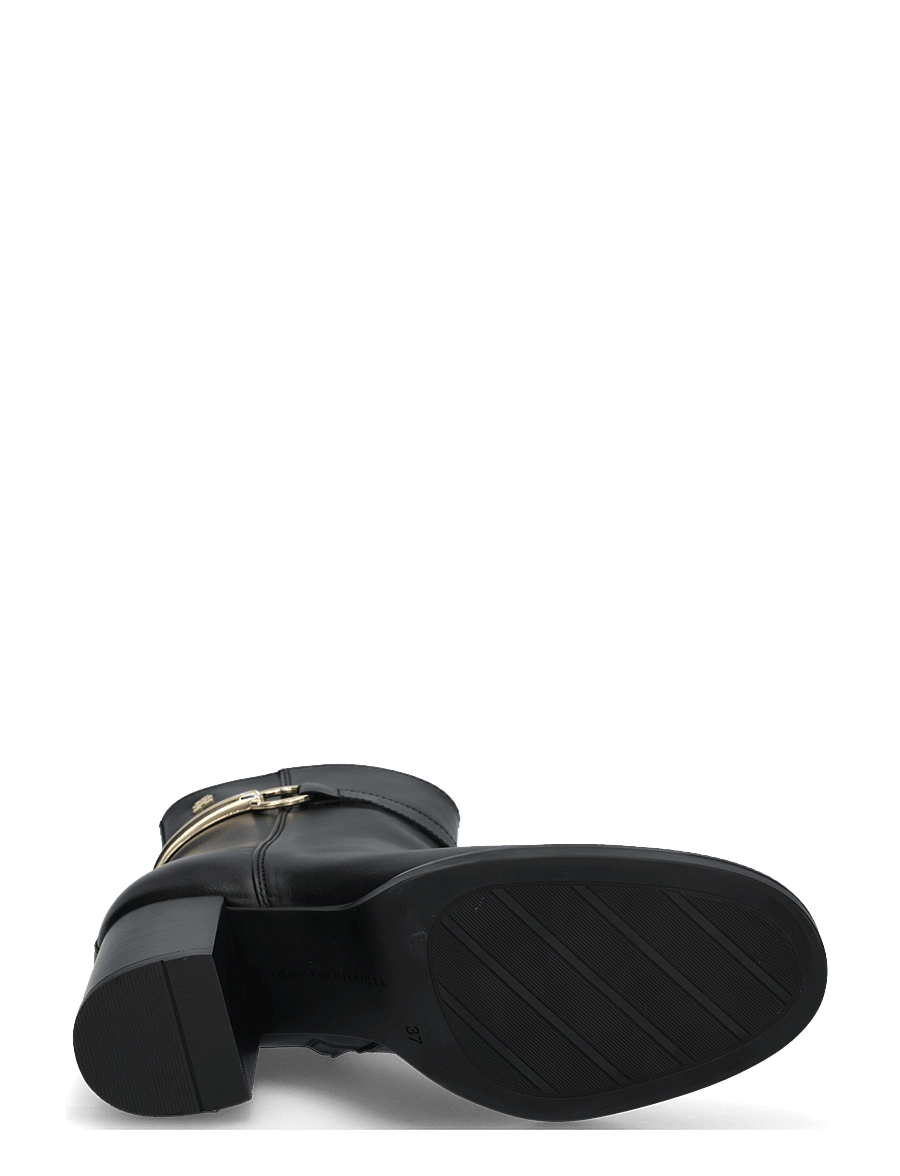 Tommy Hilfiger - TH STUD HEEL RIDING ANKLE BOOT - støvletter - black - 4