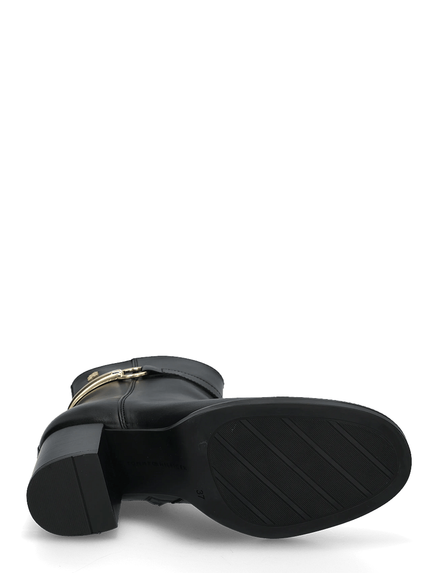Tommy Hilfiger - TH STUD HEEL RIDING ANKLE BOOT - støvletter - black - 4