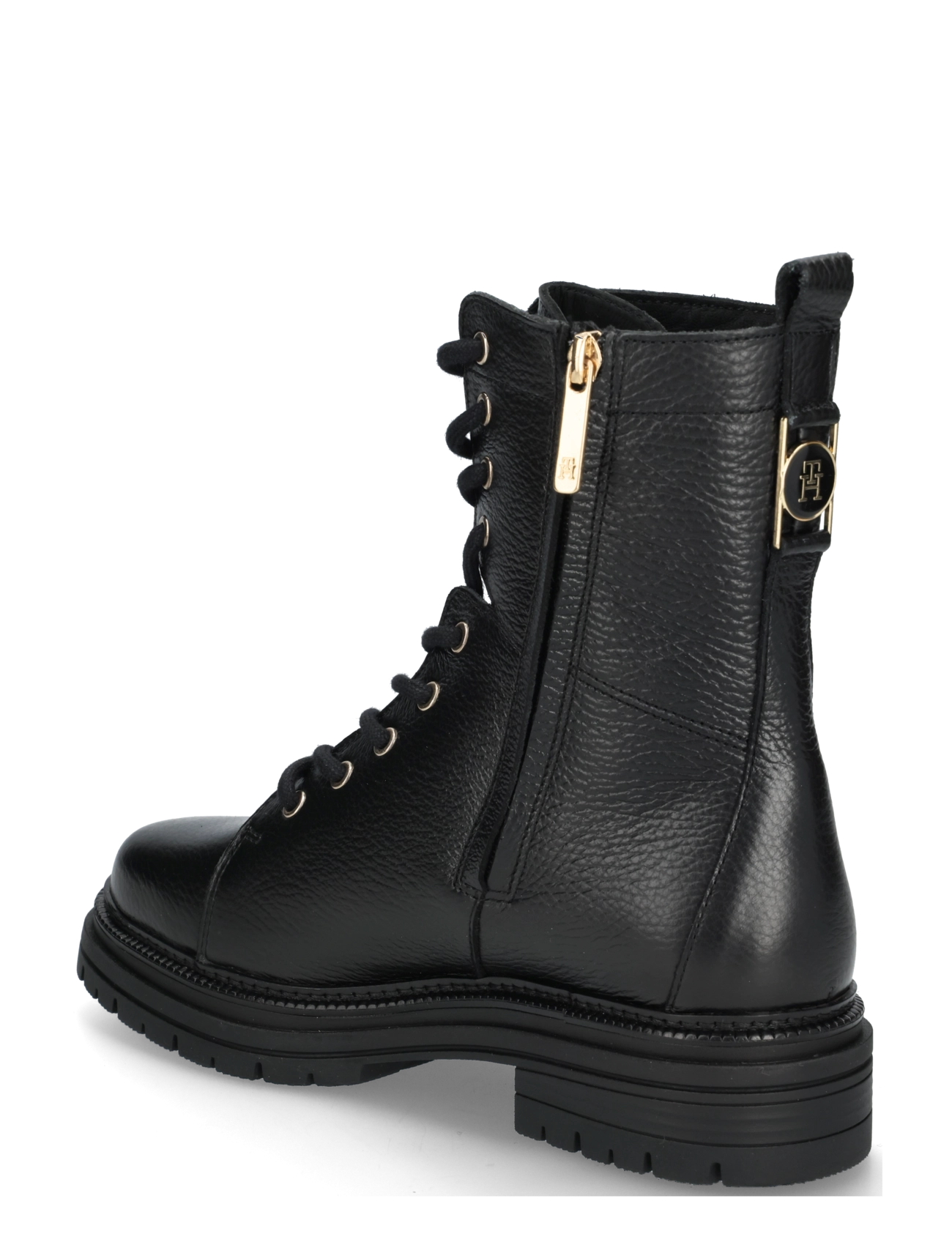 TOMMY HILFIGER Th Emboss Grain Leather Boot kängor & boots dam – bild 2