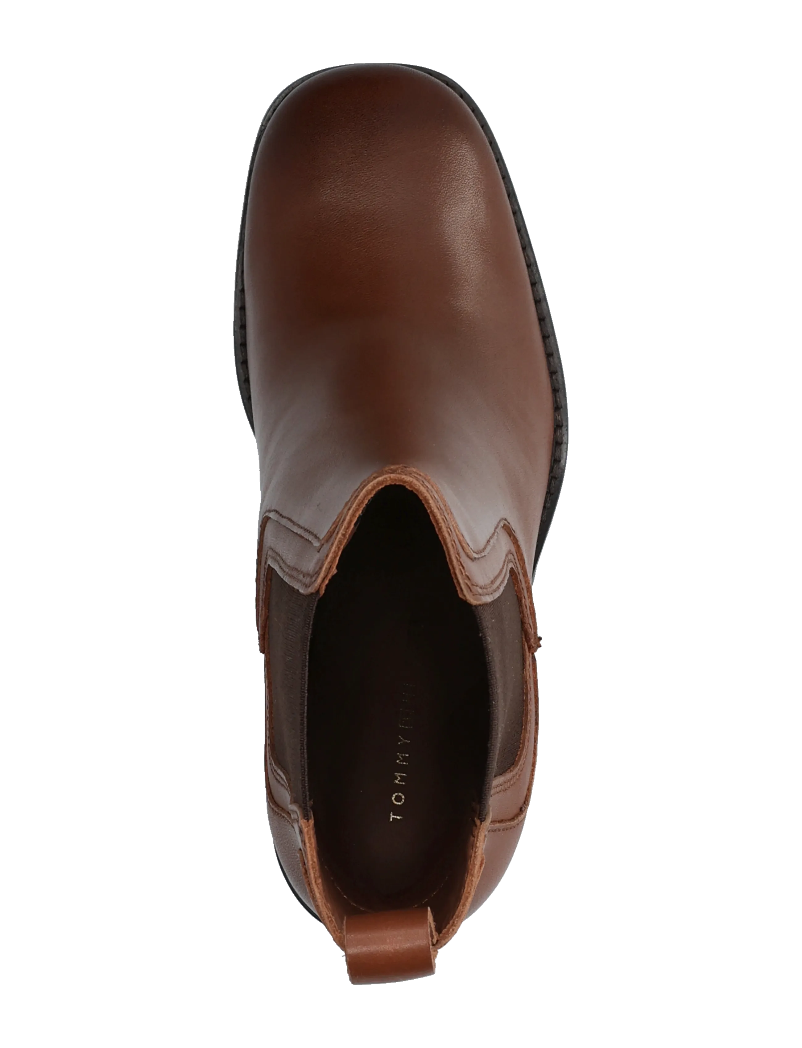 Tommy Hilfiger - LTR SQUARE TOE HEEL CHELSEA BOOT - stövletter - winter cognac - 3