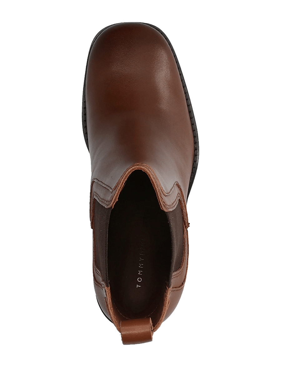 Tommy Hilfiger - LTR SQUARE TOE HEEL CHELSEA BOOT - støvletter - winter cognac - 3