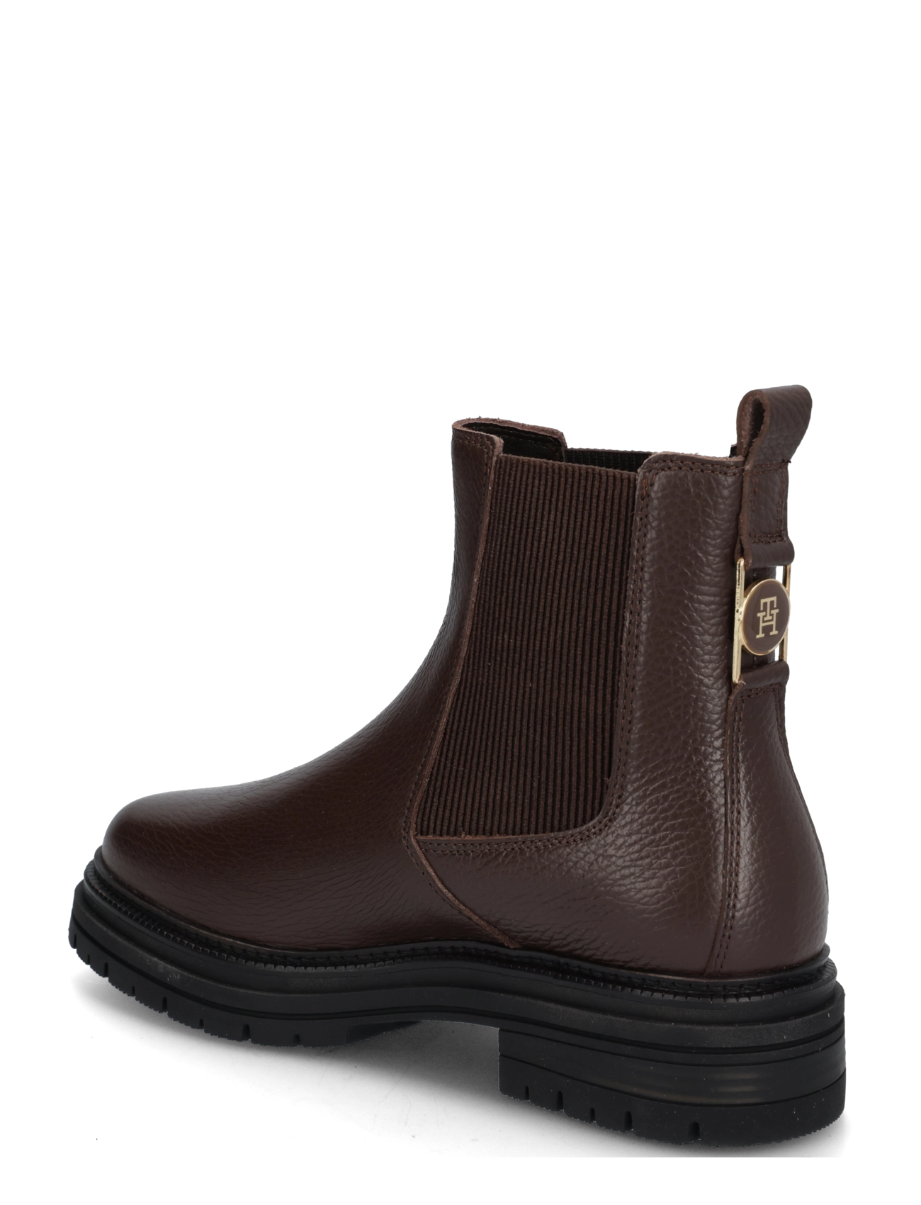 Tommy Hilfiger - TH EMBOSS GRAIN LEATHER CHELSEA - chelsea-saapad - cocoa - 1