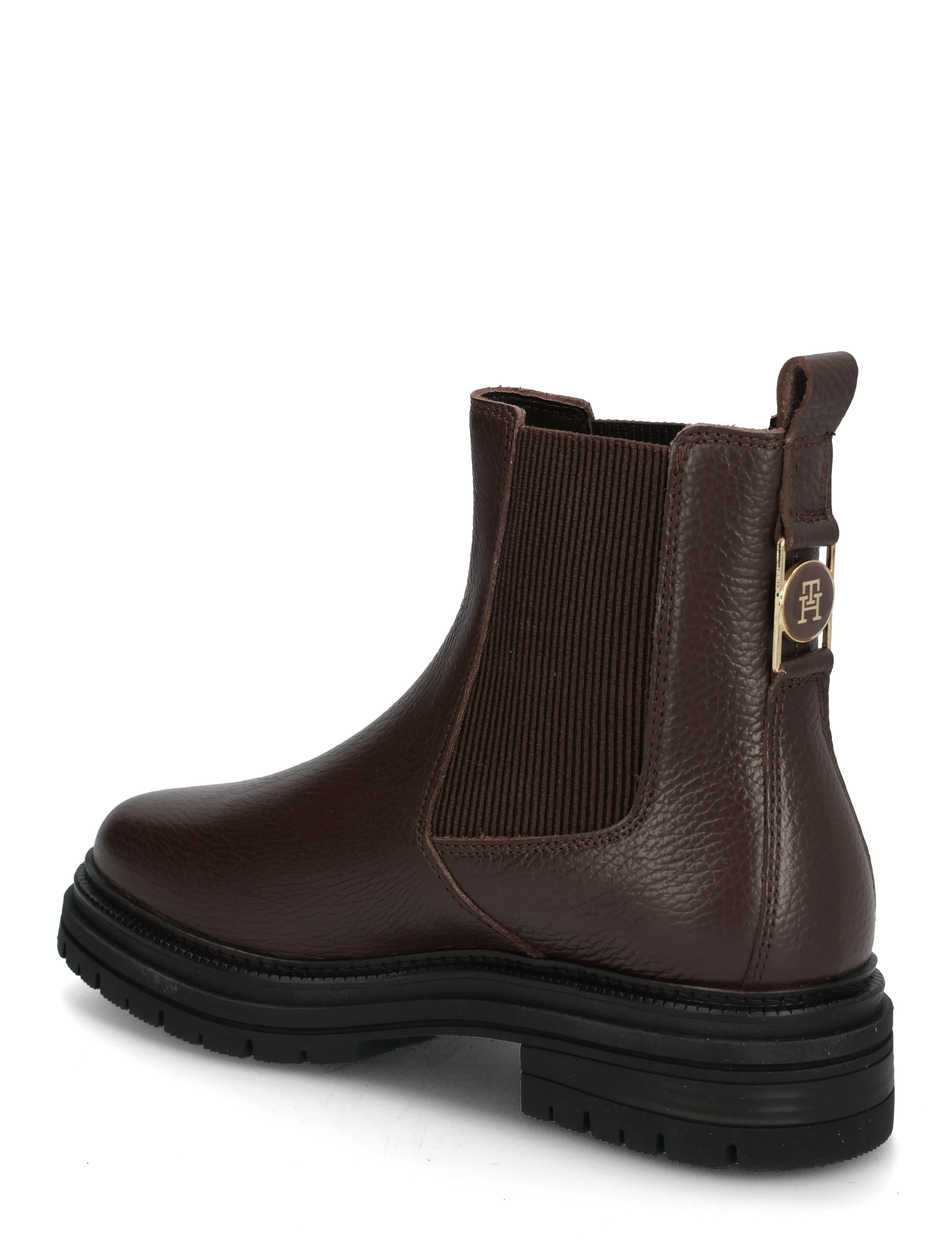 Tommy Hilfiger - TH EMBOSS GRAIN LEATHER CHELSEA - chelsea boots - cocoa - 1
