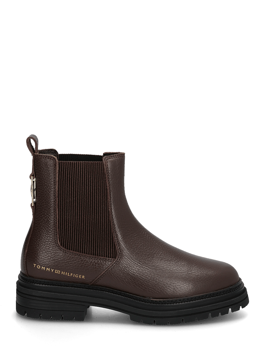 Tommy Hilfiger - TH EMBOSS GRAIN LEATHER CHELSEA - chelsea boots - cocoa - 2