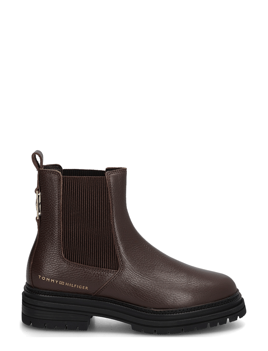 Tommy Hilfiger - TH EMBOSS GRAIN LEATHER CHELSEA - chelsea-saapad - cocoa - 2