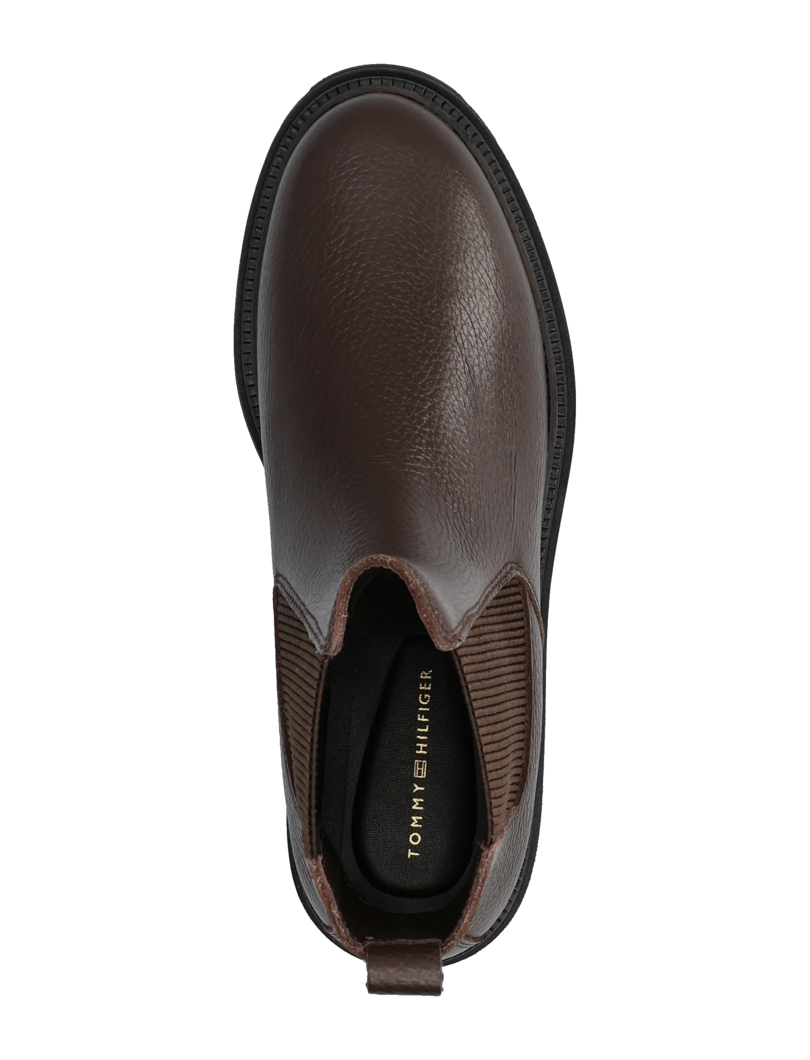 Tommy Hilfiger - TH EMBOSS GRAIN LEATHER CHELSEA - chelsea boots - cocoa - 3