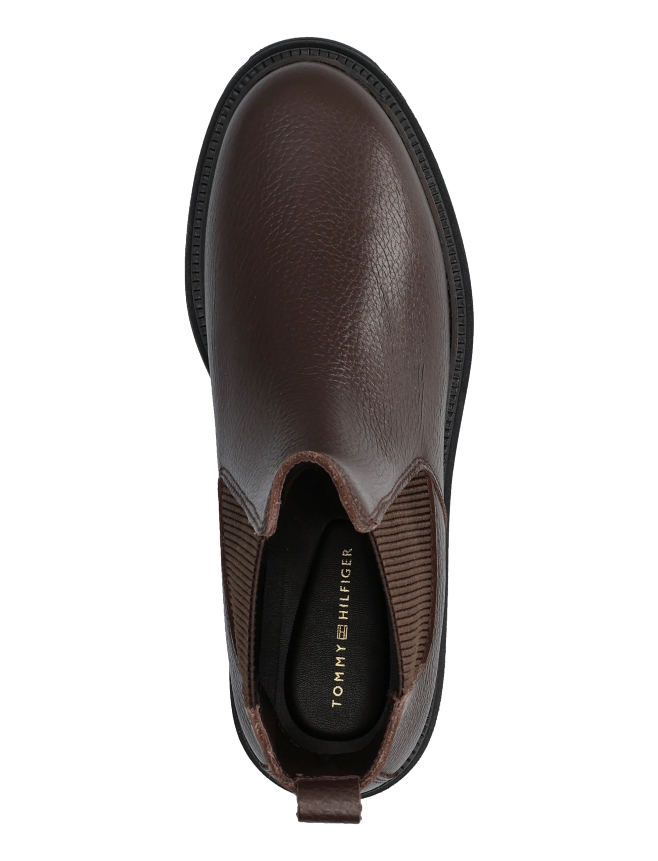 Tommy Hilfiger - TH EMBOSS GRAIN LEATHER CHELSEA - chelsea-saapad - cocoa - 3