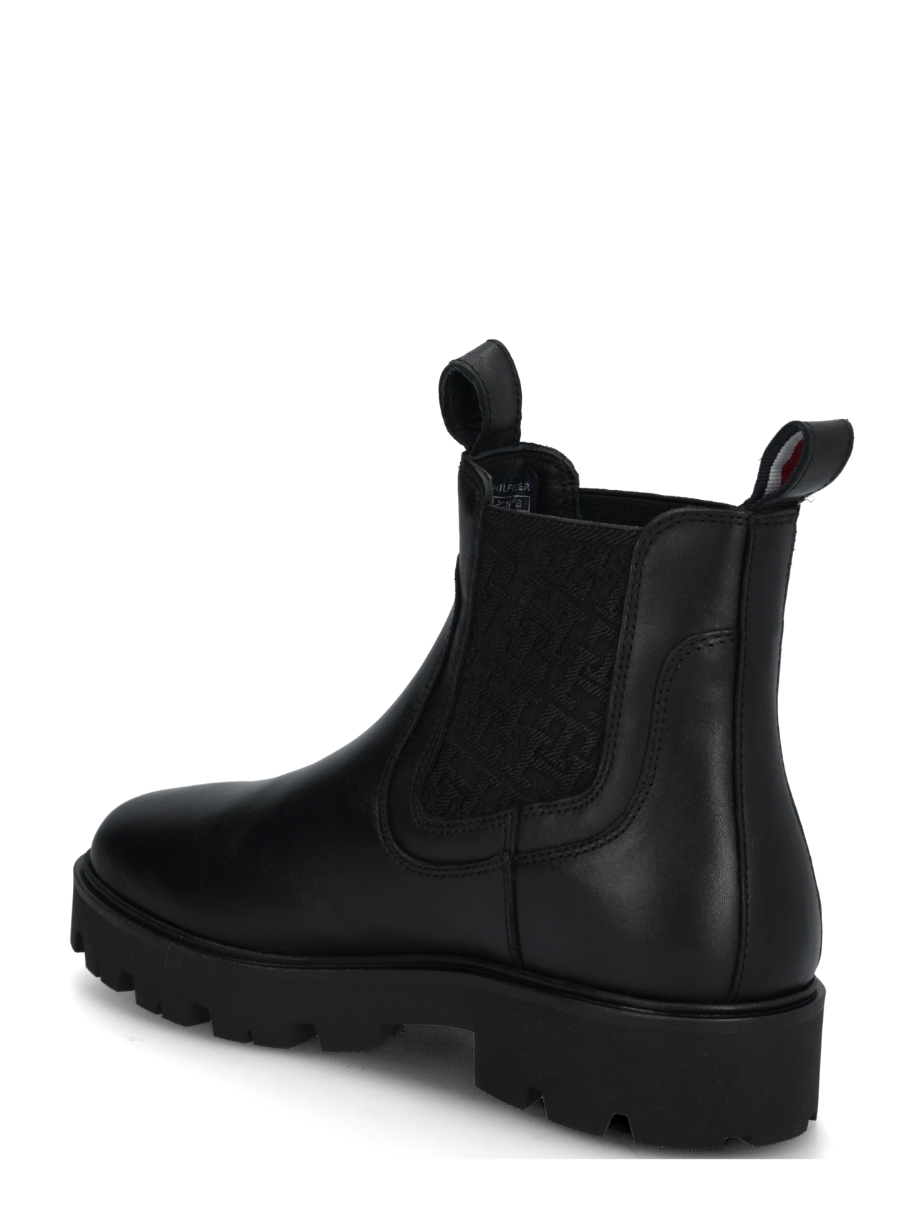 Tommy Hilfiger - TH MONOGRAM LEATHER CHELSEA BOOT - black - 1