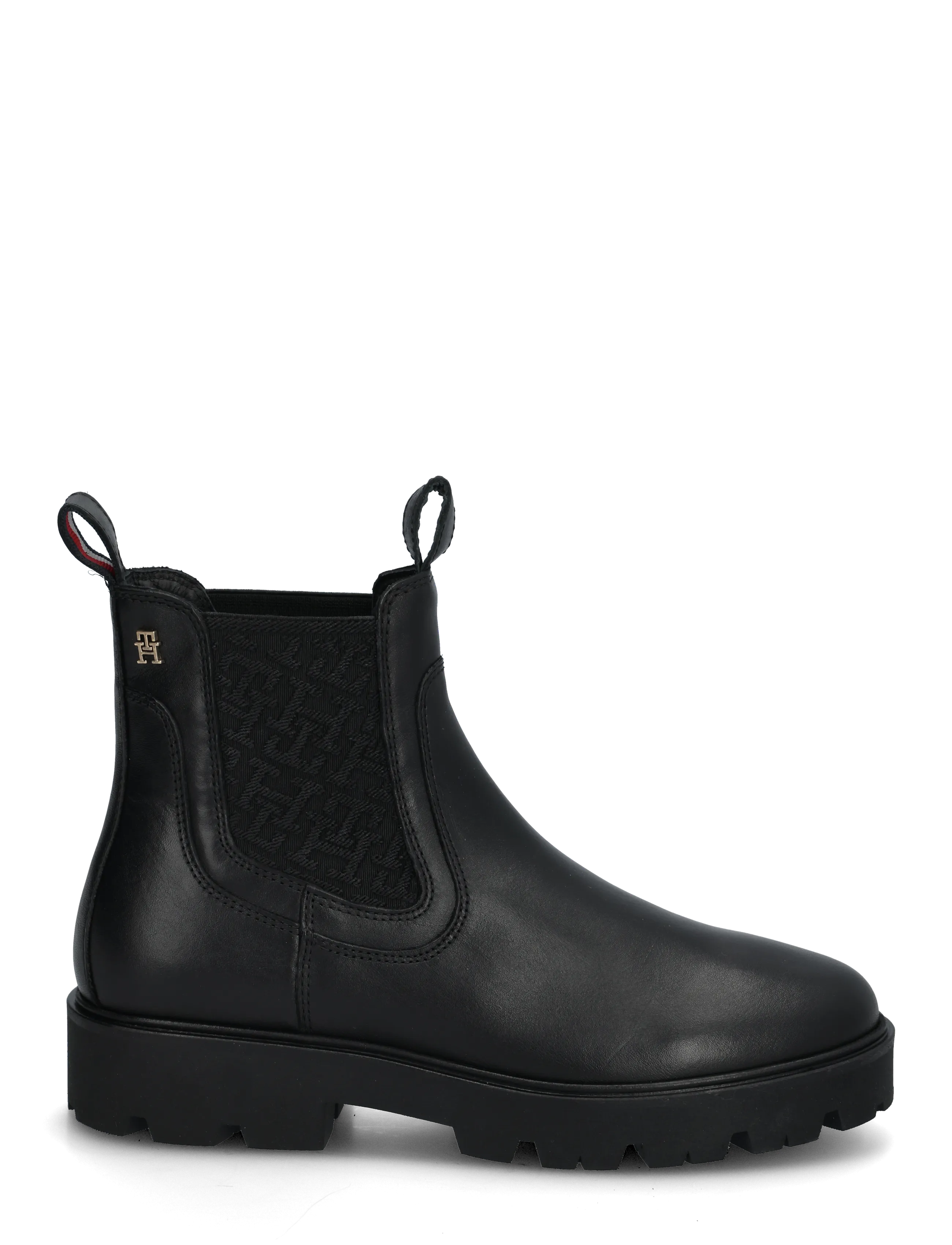 Tommy Hilfiger - TH MONOGRAM LEATHER CHELSEA BOOT - chelsea boots - black - 2