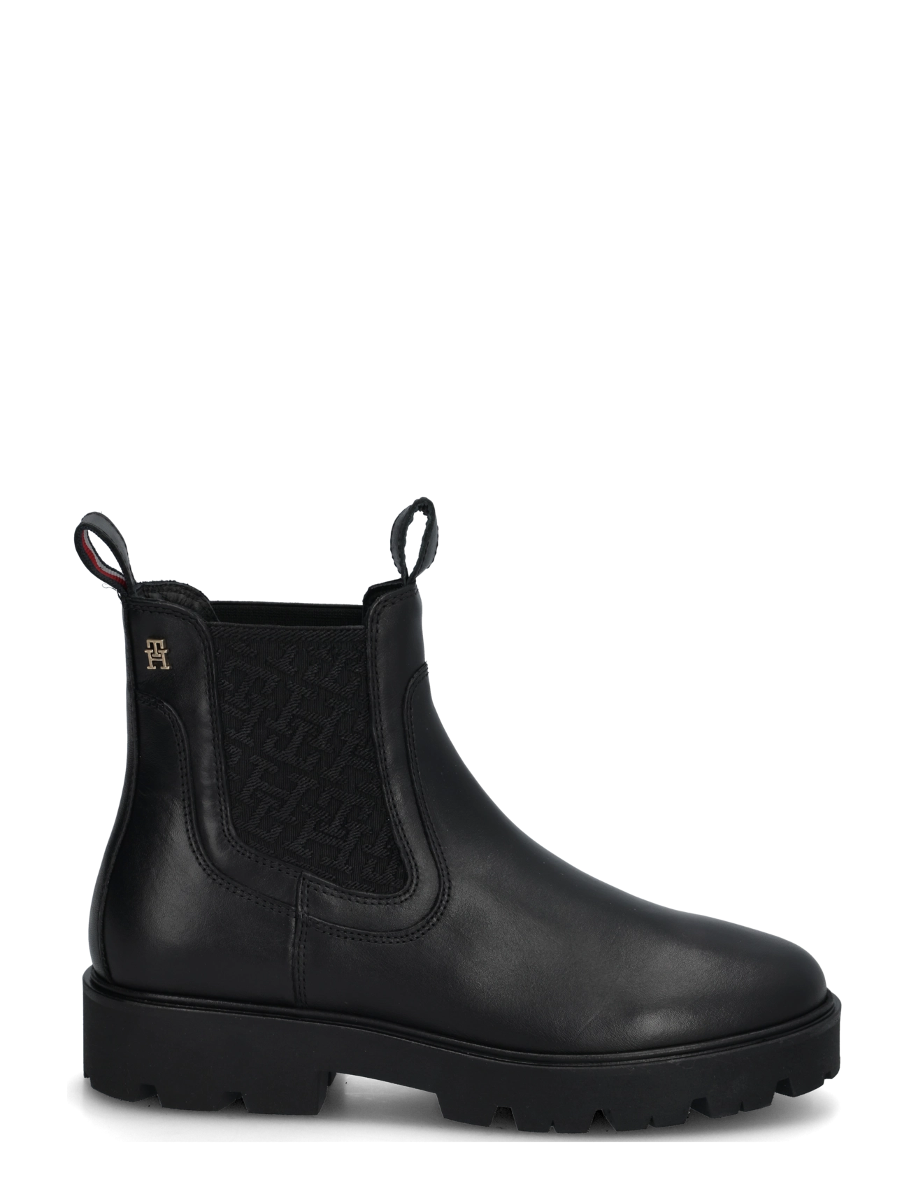 Tommy Hilfiger - TH MONOGRAM LEATHER CHELSEA BOOT - black - 2