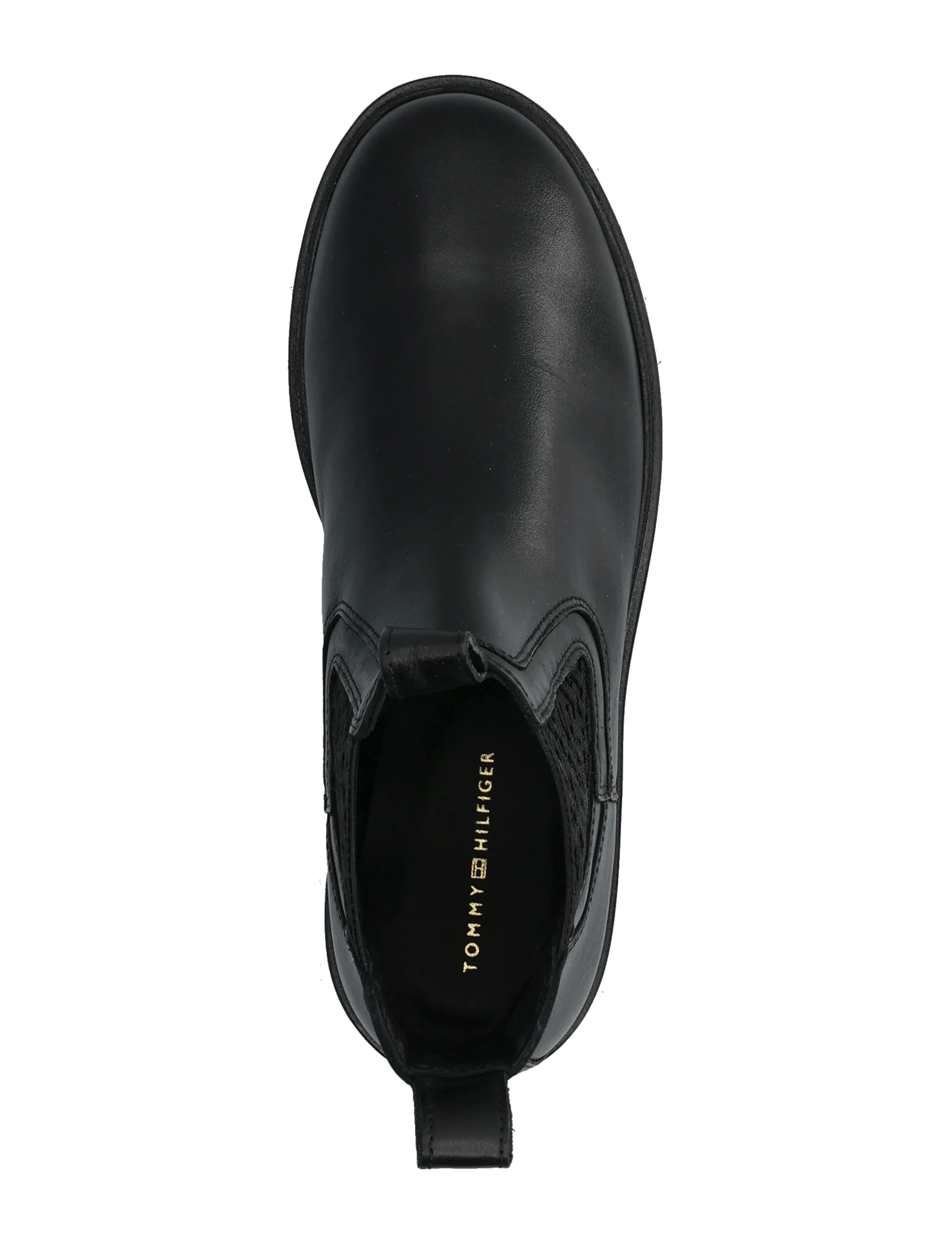 Tommy Hilfiger - TH MONOGRAM LEATHER CHELSEA BOOT - chelsea boots - black - 3