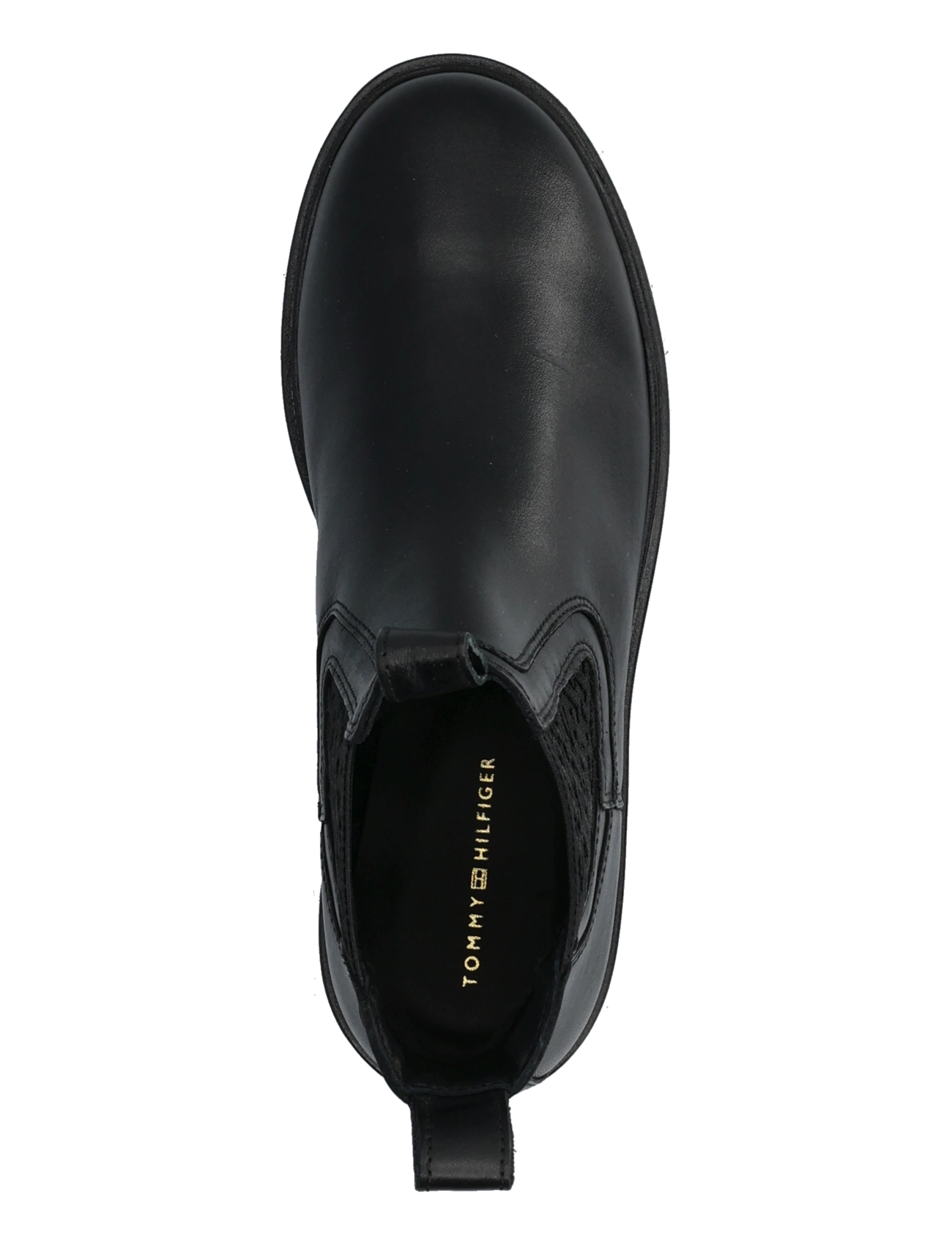 Tommy Hilfiger - TH MONOGRAM LEATHER CHELSEA BOOT - black - 3