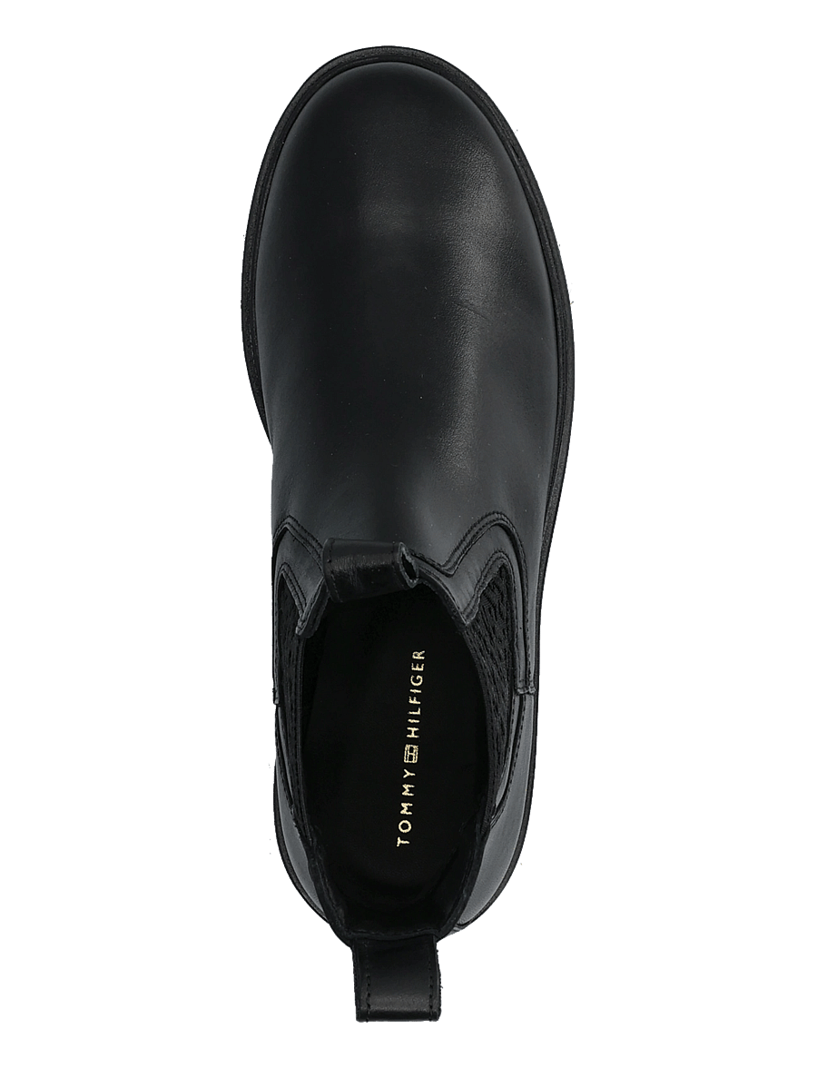 Tommy Hilfiger - TH MONOGRAM LEATHER CHELSEA BOOT - chelsea boots - black - 3