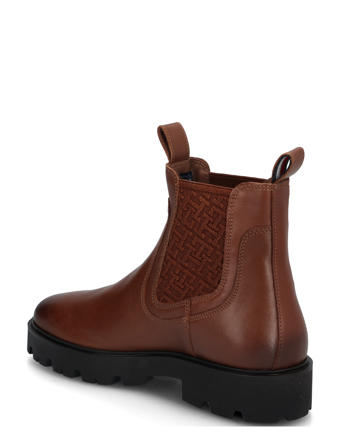 Tommy Hilfiger - TH MONOGRAM LEATHER CHELSEA BOOT - winter cognac - 1