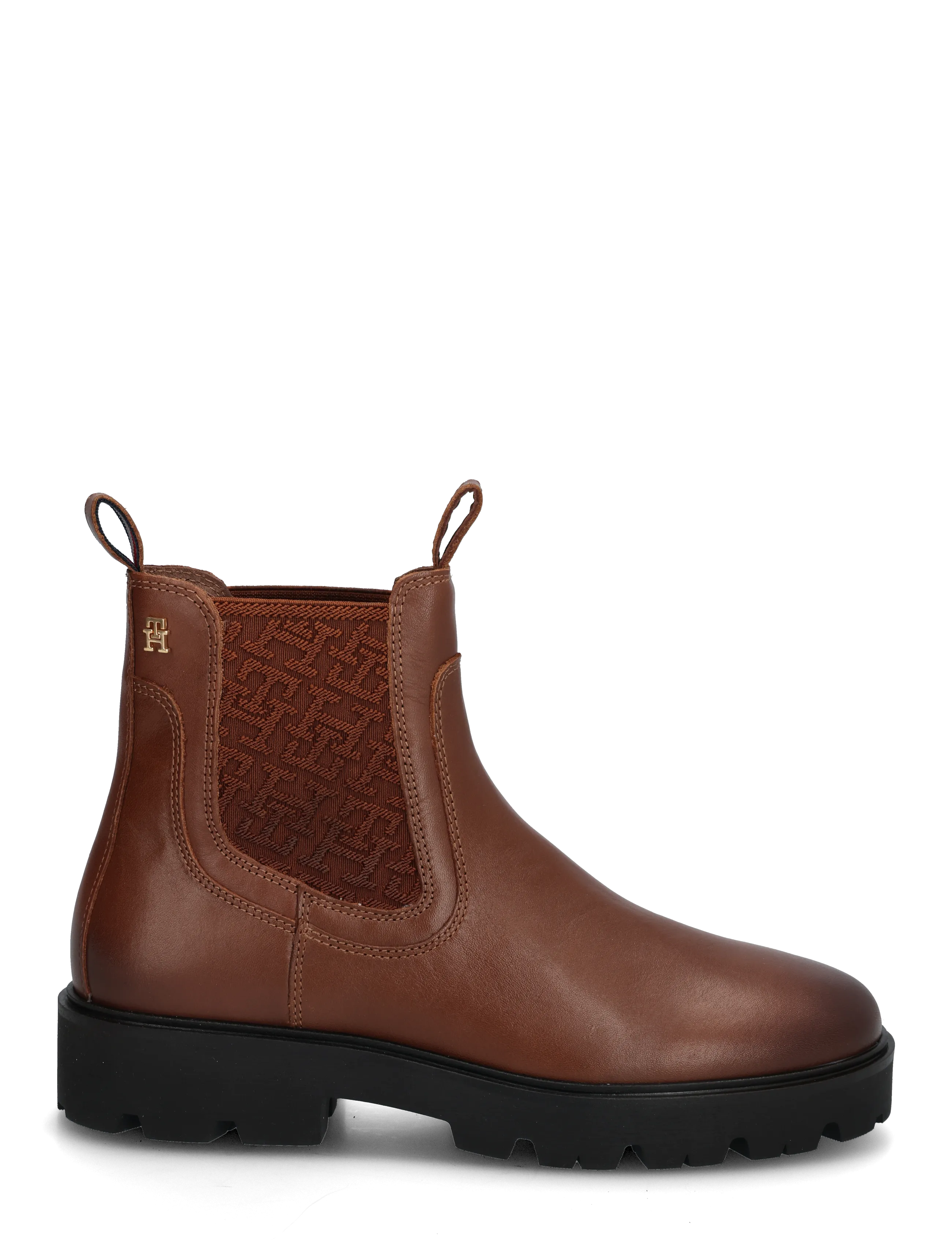 Tommy Hilfiger - TH MONOGRAM LEATHER CHELSEA BOOT - chelsea boots - winter cognac - 2