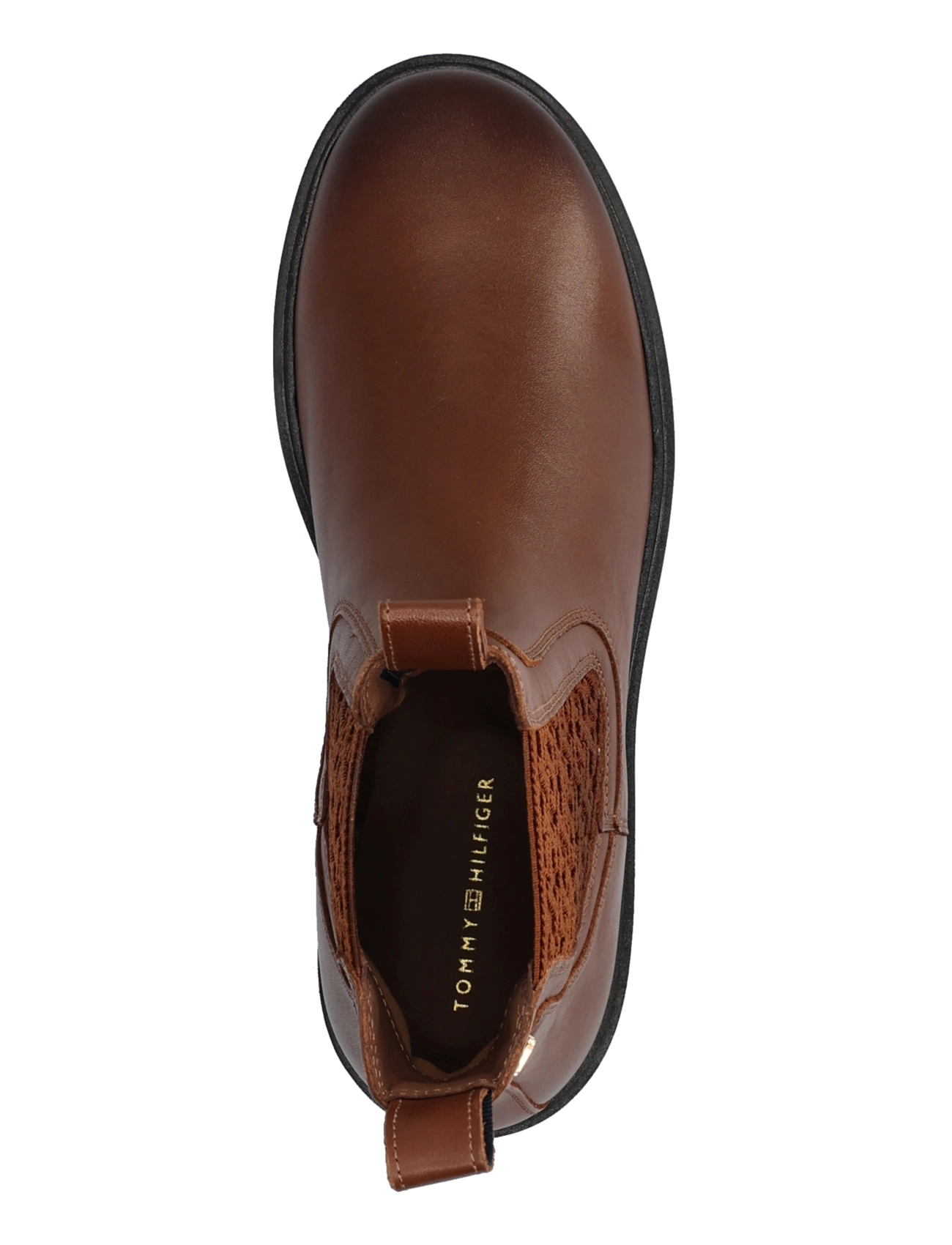 Tommy Hilfiger - TH MONOGRAM LEATHER CHELSEA BOOT - winter cognac - 3
