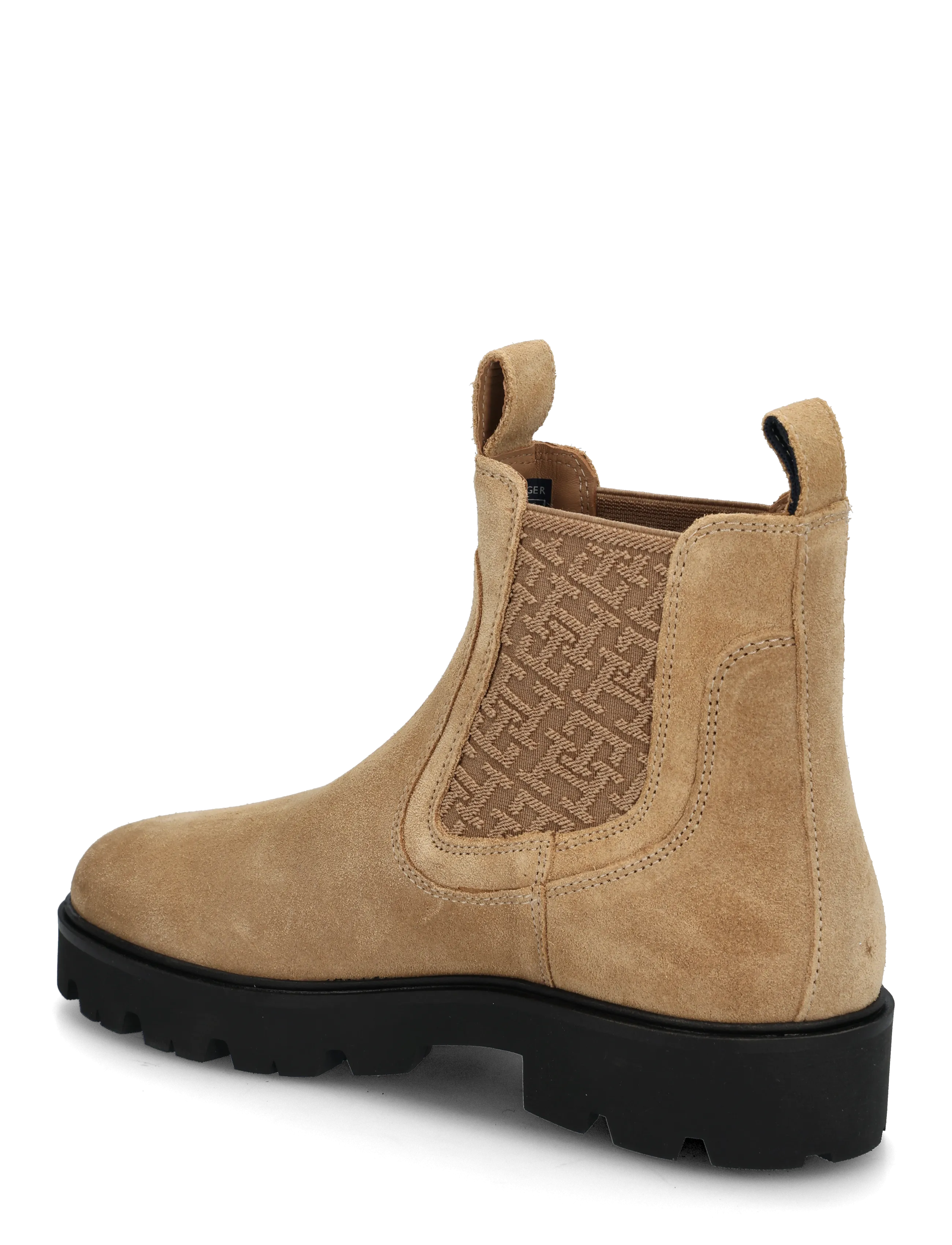 Tommy Hilfiger - TH MONOGRAM SUEDE CHELSEA BOOT - chelsea boots - safari canvas - 1
